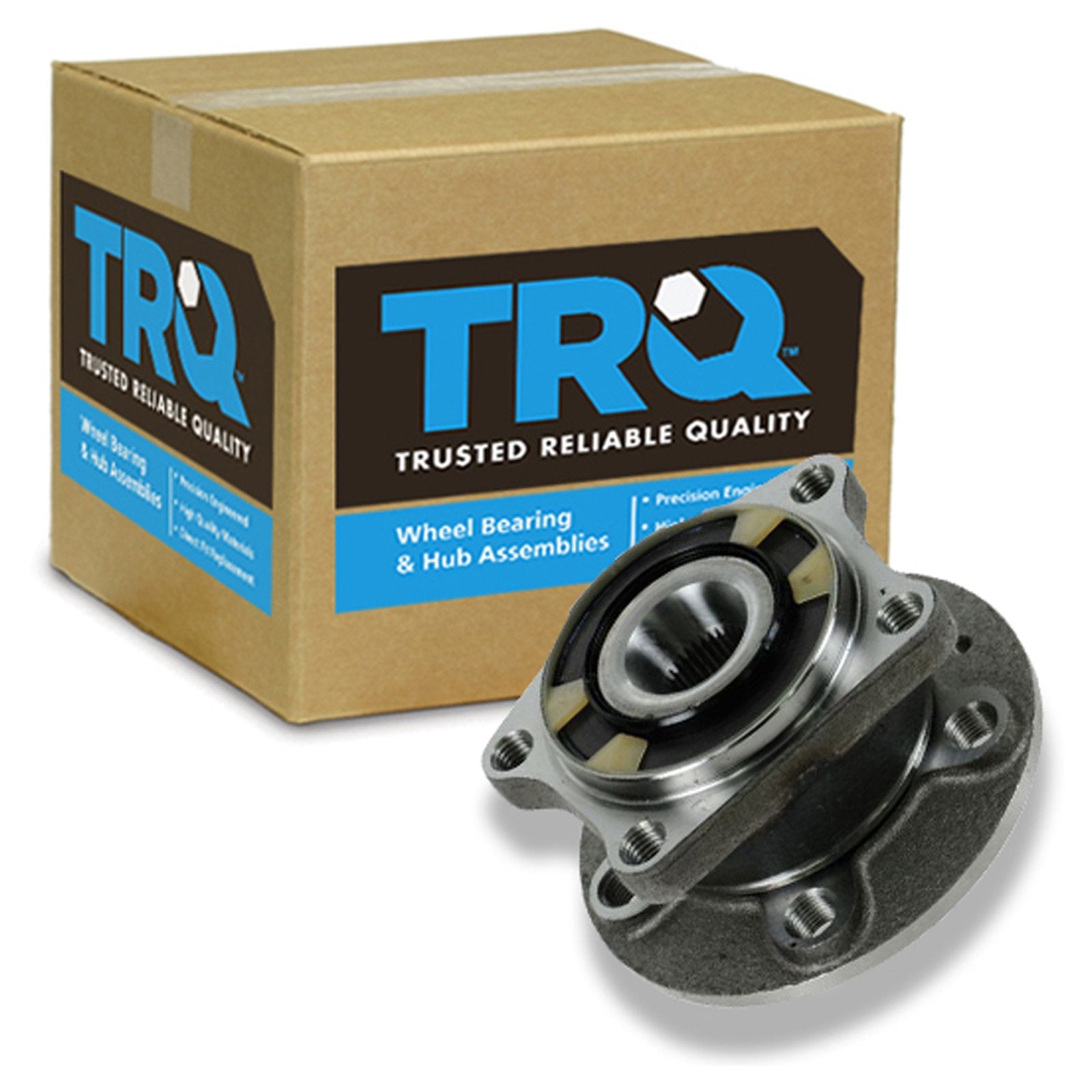 Trq Rear Left Right Wheel Hub Bearing Assembly Driver Passenger Side Compatible With 2003-2014 Volvo Xc90