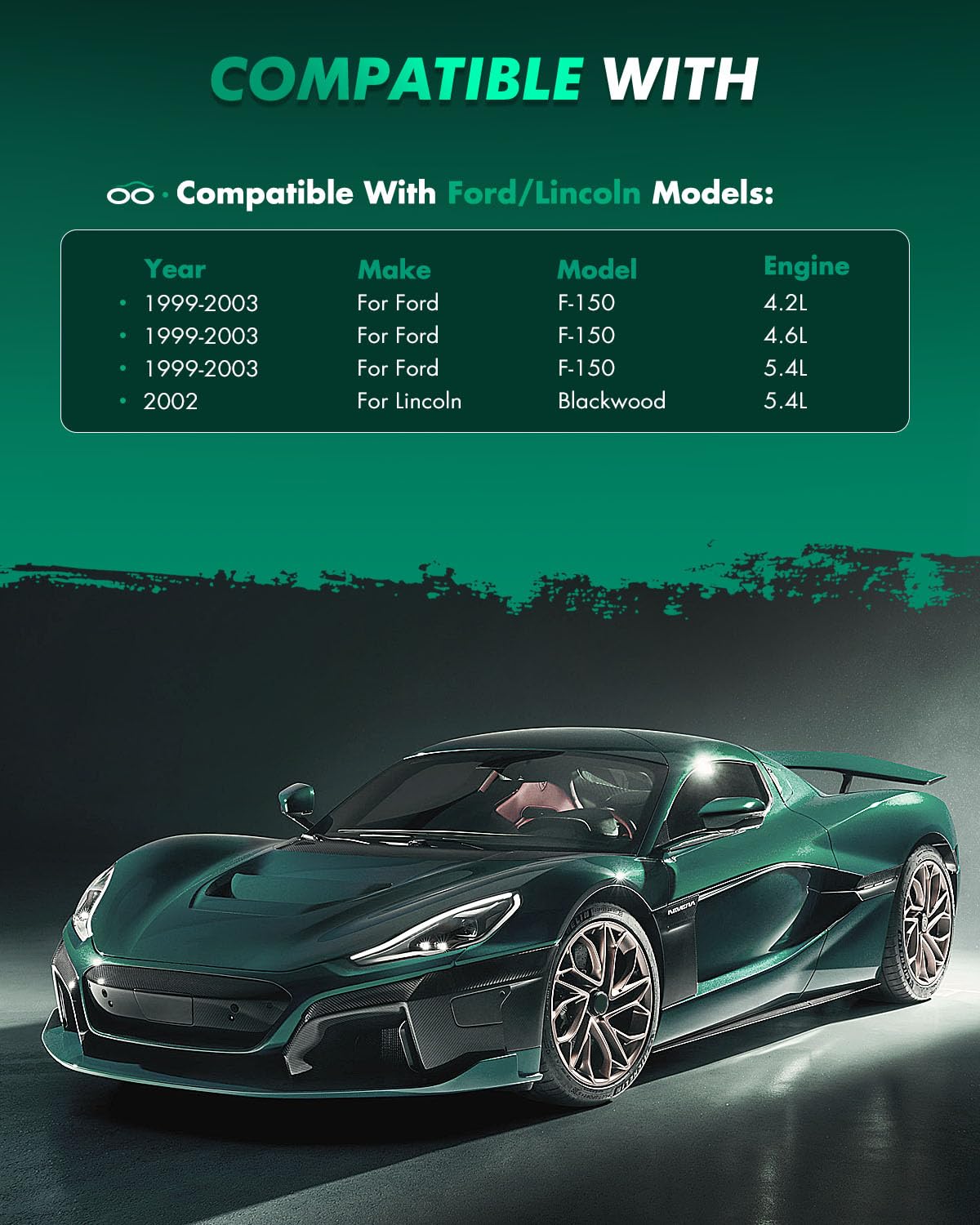 Scitoo D679 D879 Front Rear Brake Pads Sets Fit For Ford For F-150 1999-2003,For Lincoln Blackwood 2002