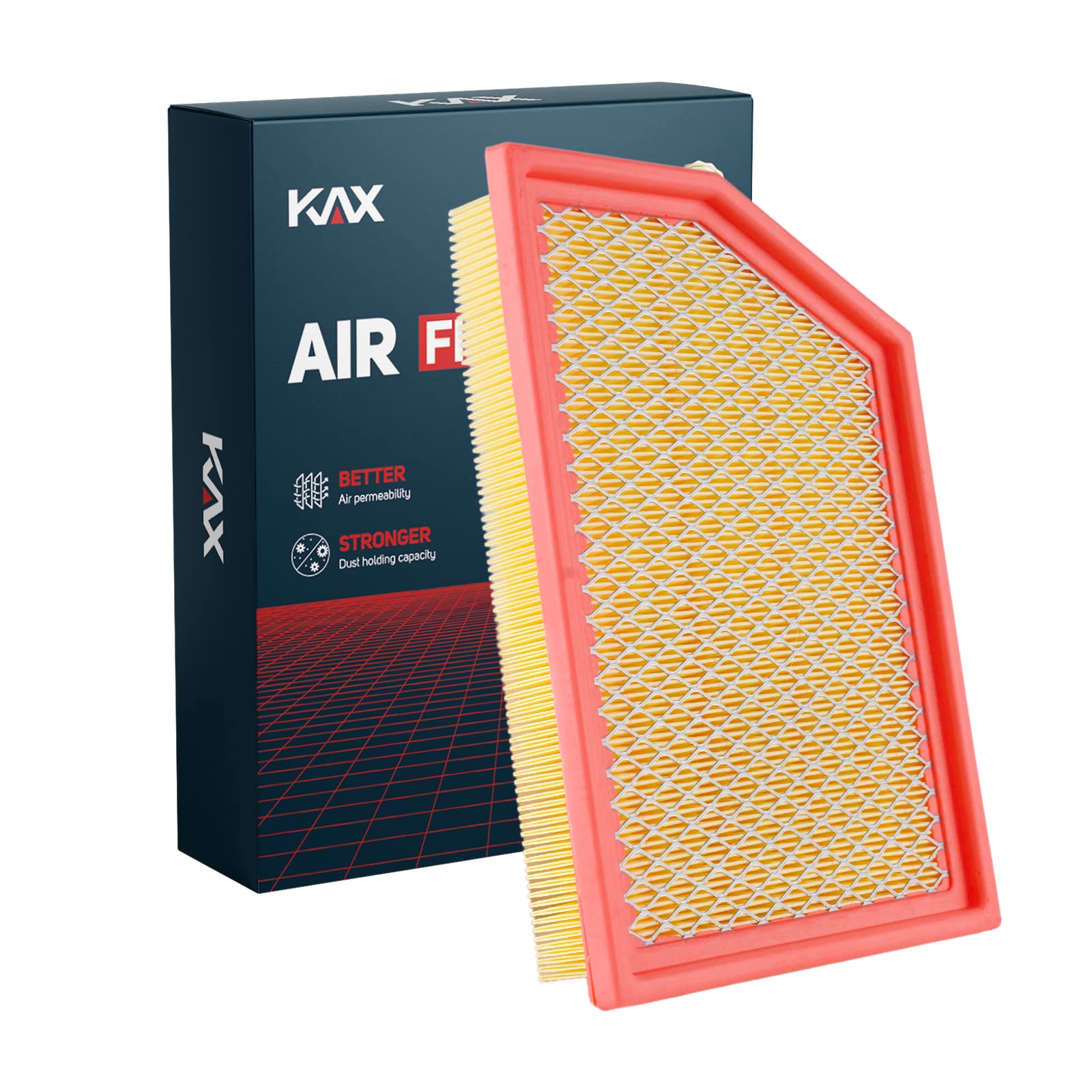 Kax Engine Air Filter, Ca11877 Replacement For Cherokee 2014-2018 (3.2L; 2.4L) Models, Advanced Air Filter Media, Increased Acce