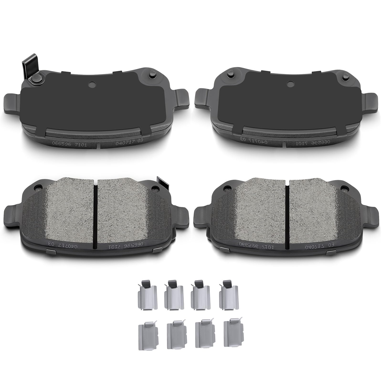 Automuto 4Pcs Rear Ceramic Disc Brake Pads Set D1326 For Chrysler Town & Country 2008-2012,For Dodge Grand Caravan 2008-2012,For
