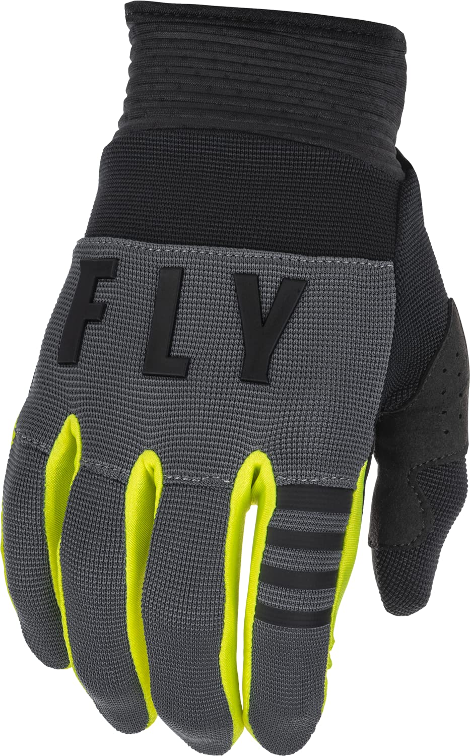 Fly Racing 2022 Youth F-16 Gloves (Grey/Black/Hi-Vis, Youth Large)