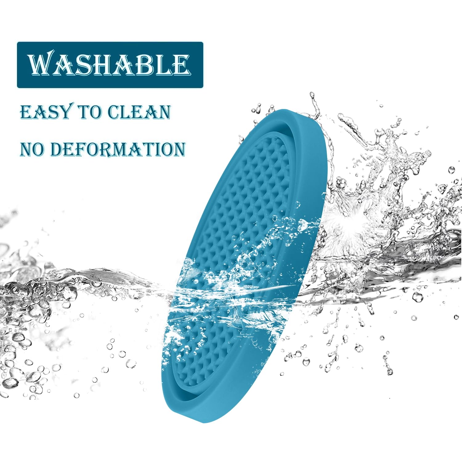 Singaro Car Cup Coaster, 4Pcs Universal Non-Slip Cup Holders Embedded In Ornaments Coaster, Car Interior Accessories, Light Blue