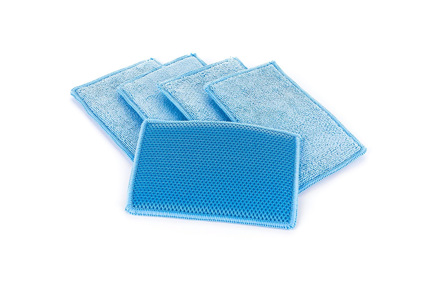 The Rag Company - Jersey Bug Scrubber Pads - Terry Weave, Easily and Safely Trap Bug Splatter in Sponge, Safe on All Finishes, 4