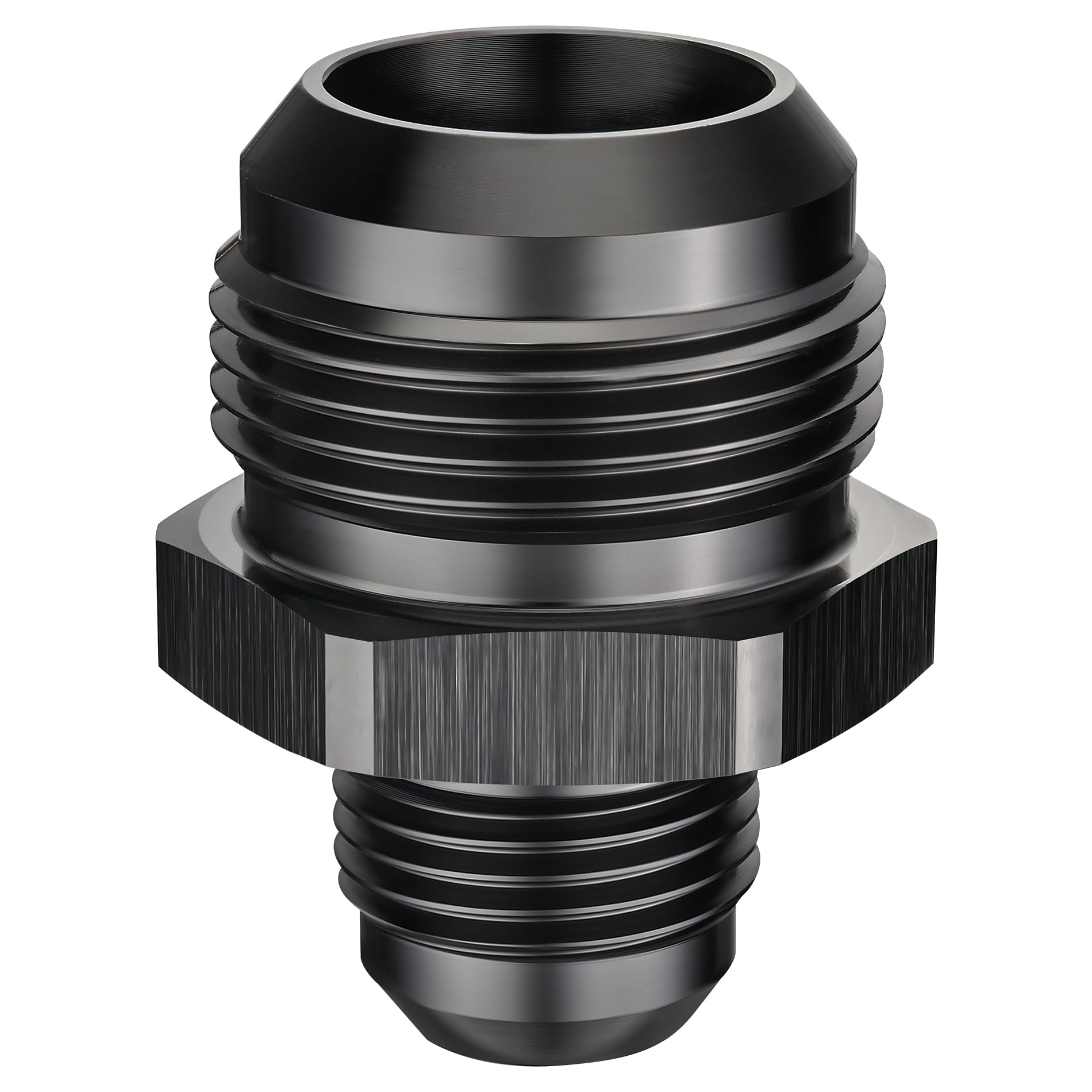 EVIL ENERGY 16AN Male to AN10 Male Flare Reducer Coupler Union Straight Adapter Fitting Black