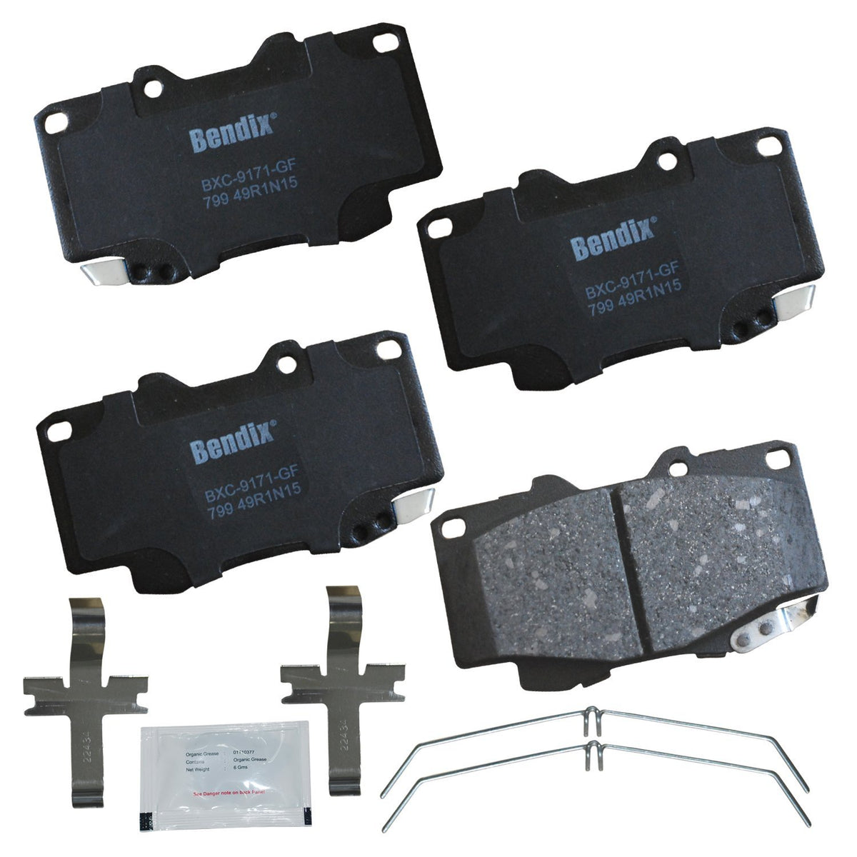 Bendix Priority1 Cfc799 Ceramic Front Brake Pads For Toyota Tacoma 2004-1999