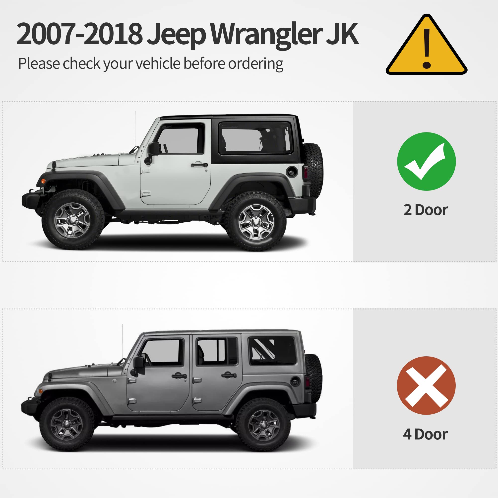 Oedro 6 Inch Running Boards, Drop Side Steps Compatible With 2007-2018 Jeep Wrangler Jk 2 Door, Steel Nerf Bars Red Paintable St