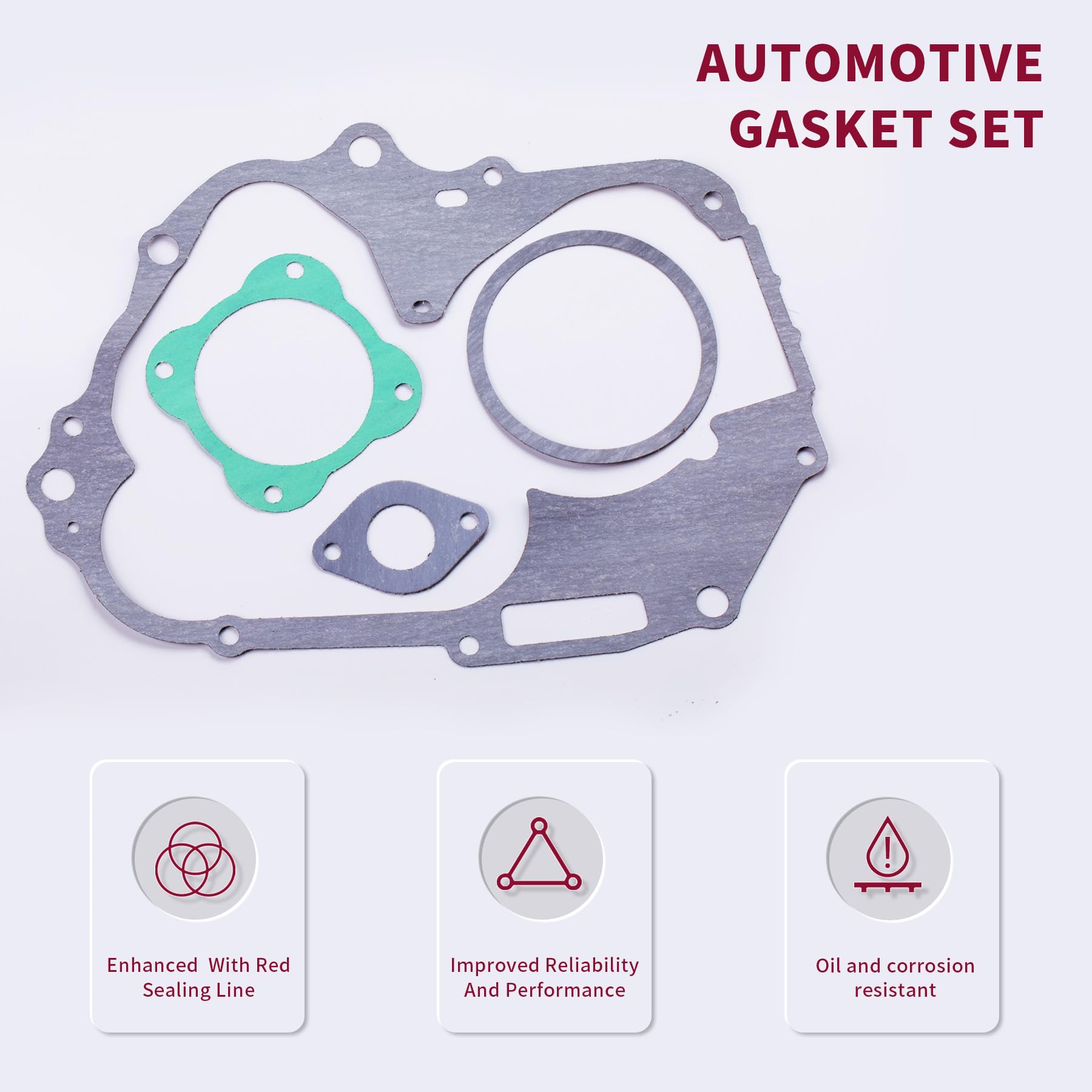 OTOHANS AUTOMOTIVE Gasket Set Compatible with Chinese Honda Engine 110cc 125cc Taotao ATV Dirt Bike Go Kart Quad 4 Wheeler Dune