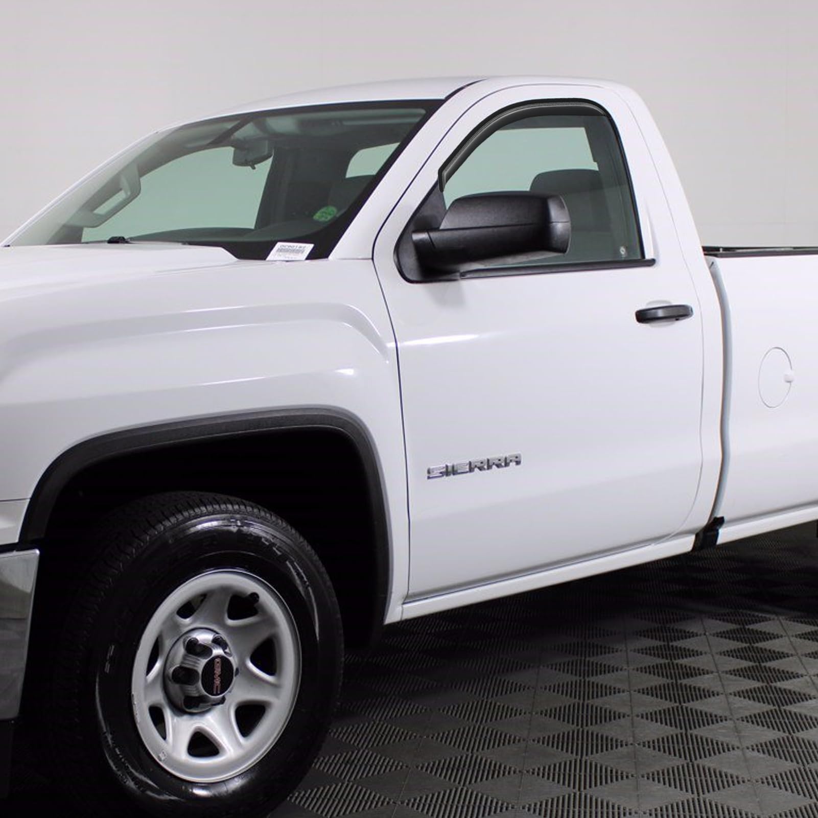 Cxdar Window Rain Guards For 2014-2018 Chevy Silverado/Gmc Sierra 1500 Regular Cab, Out-Channel Window Visors Vent Guard Shade D