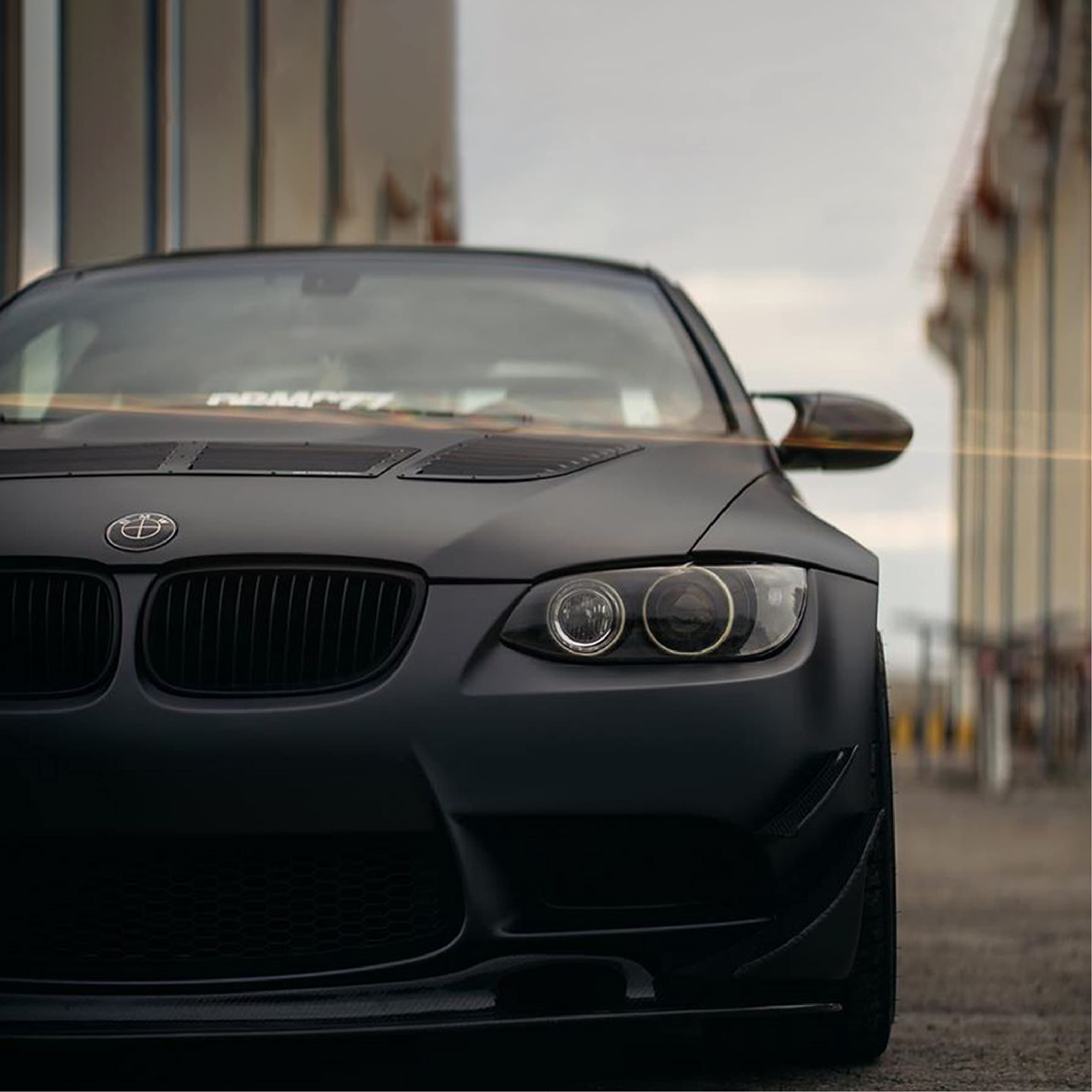 Vvivid Matte Black Car Wrap Adhesive Film With Air Release (10Ft X 5Ft) Perfect For Hood, Roof, Mirrrors, Handles, Emblem & Chrome Deletes