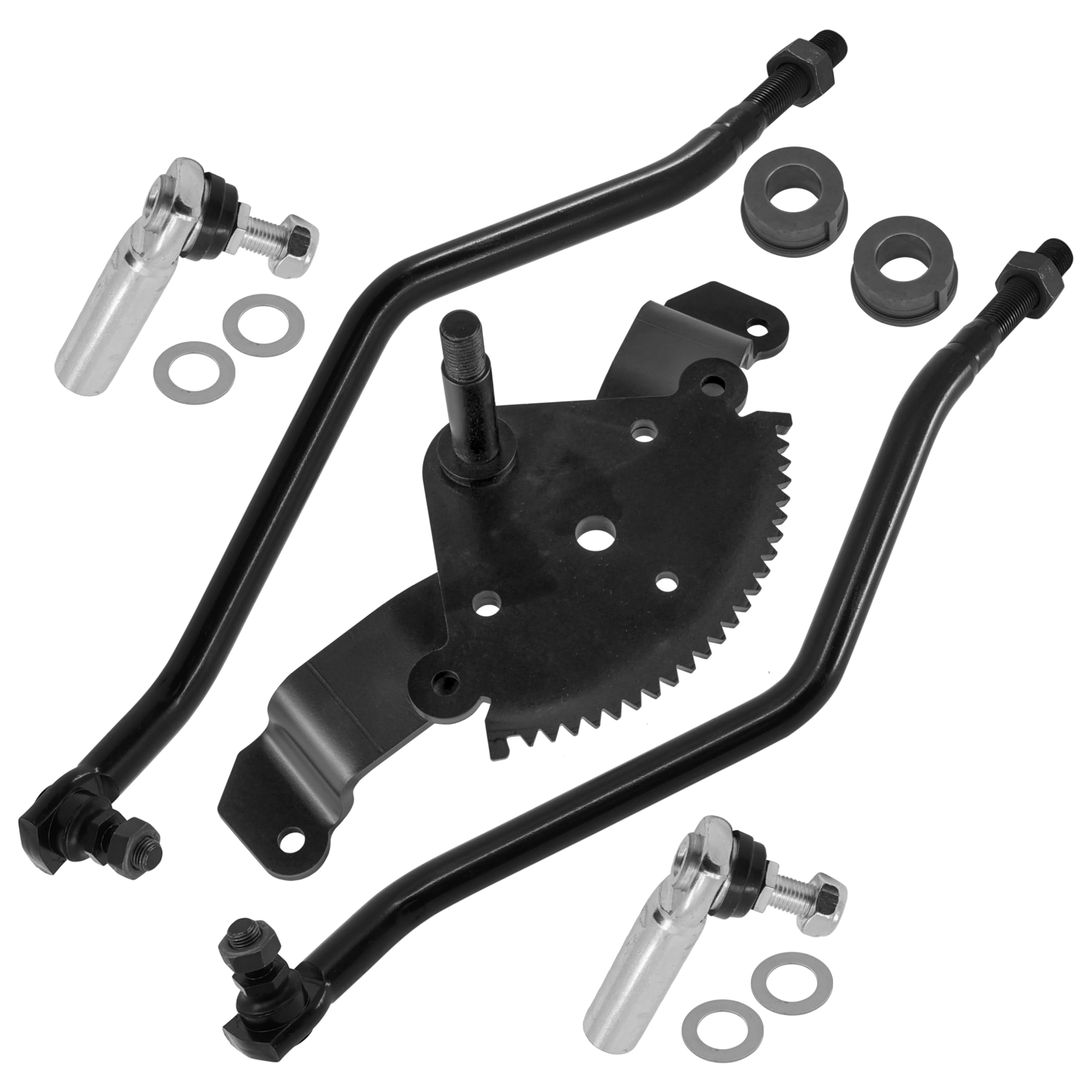 Caltric Steering Tie Rods & Gear Kit Compatible with John Deere X300 X304 X320 X324 X340 X500 X520