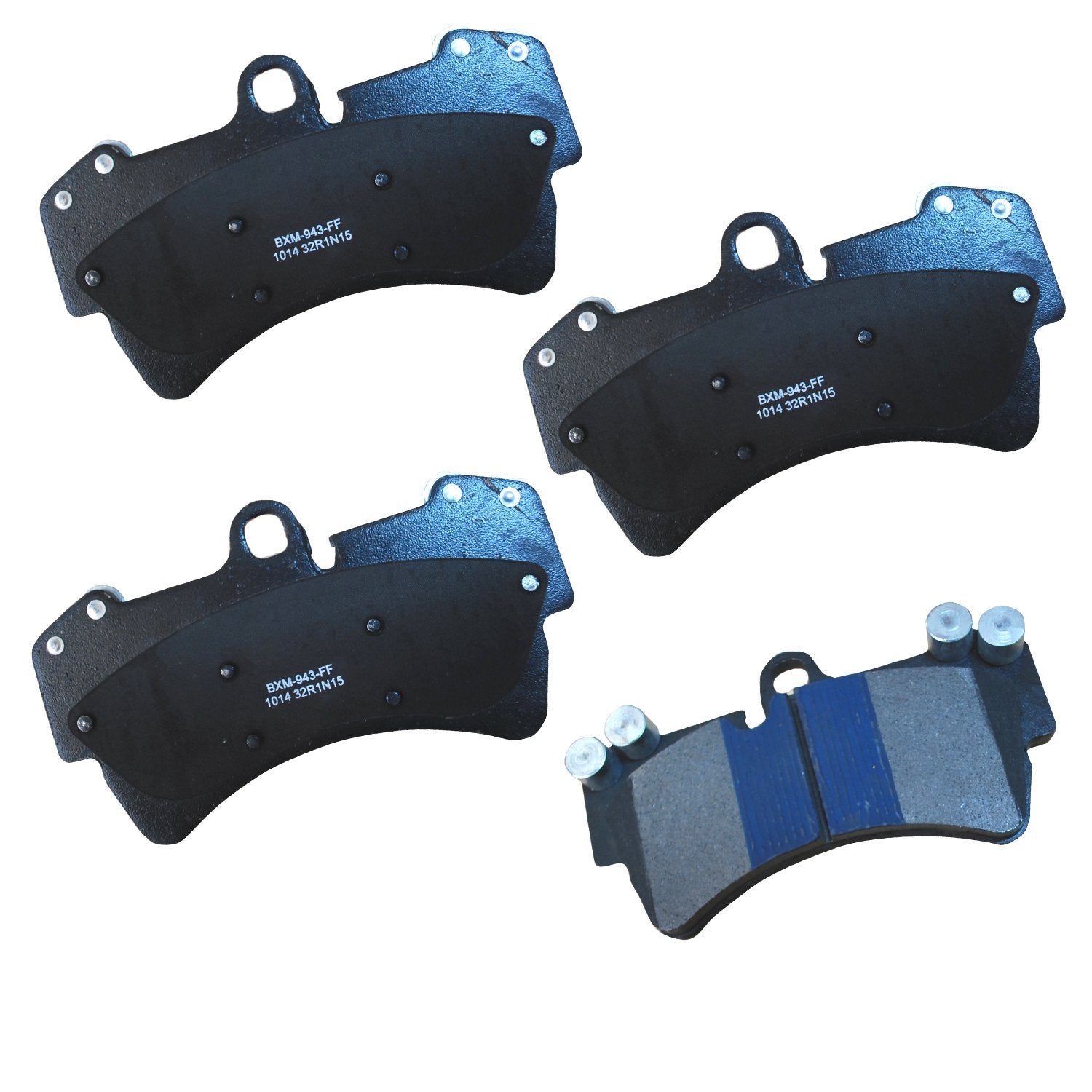 Bendix Premium Sbm1014 Semi-Metallic Front Brake Pads For Audi Q7 2015-2007, Porsche Cayenne 2006-2003, Cayenne 2009-2008, Volks