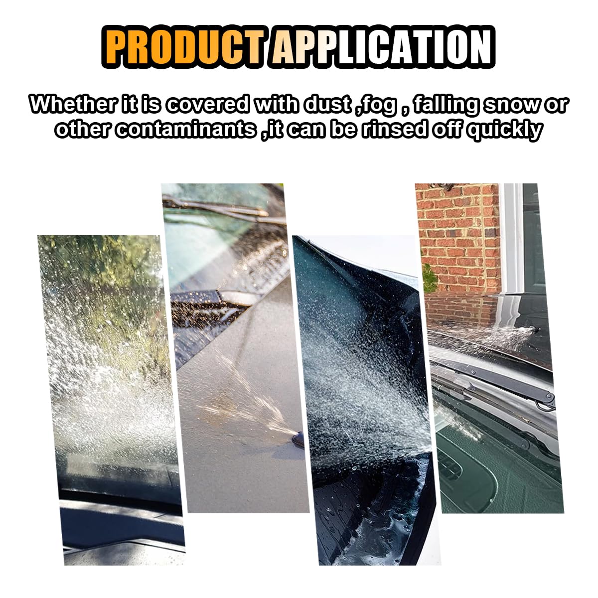 Car Front Windshield Washer Nozzles, Washer Nozzle Kit Car Double-Hole Wiper Washer, Auto Washer Nozzles Window Wiper Spray For Most Cars (Washer Nozzle With Hose And Connector)