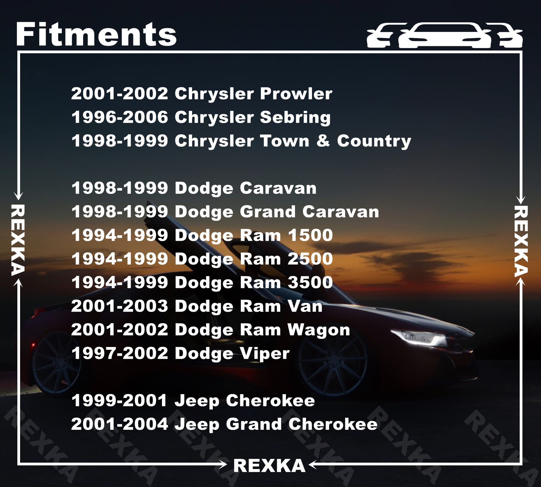 Rexka 15Pcs Door Trim Panel Retainer Clips 6503709 For Dodge Ram 1500 2500 3500 Pickup Chrysler