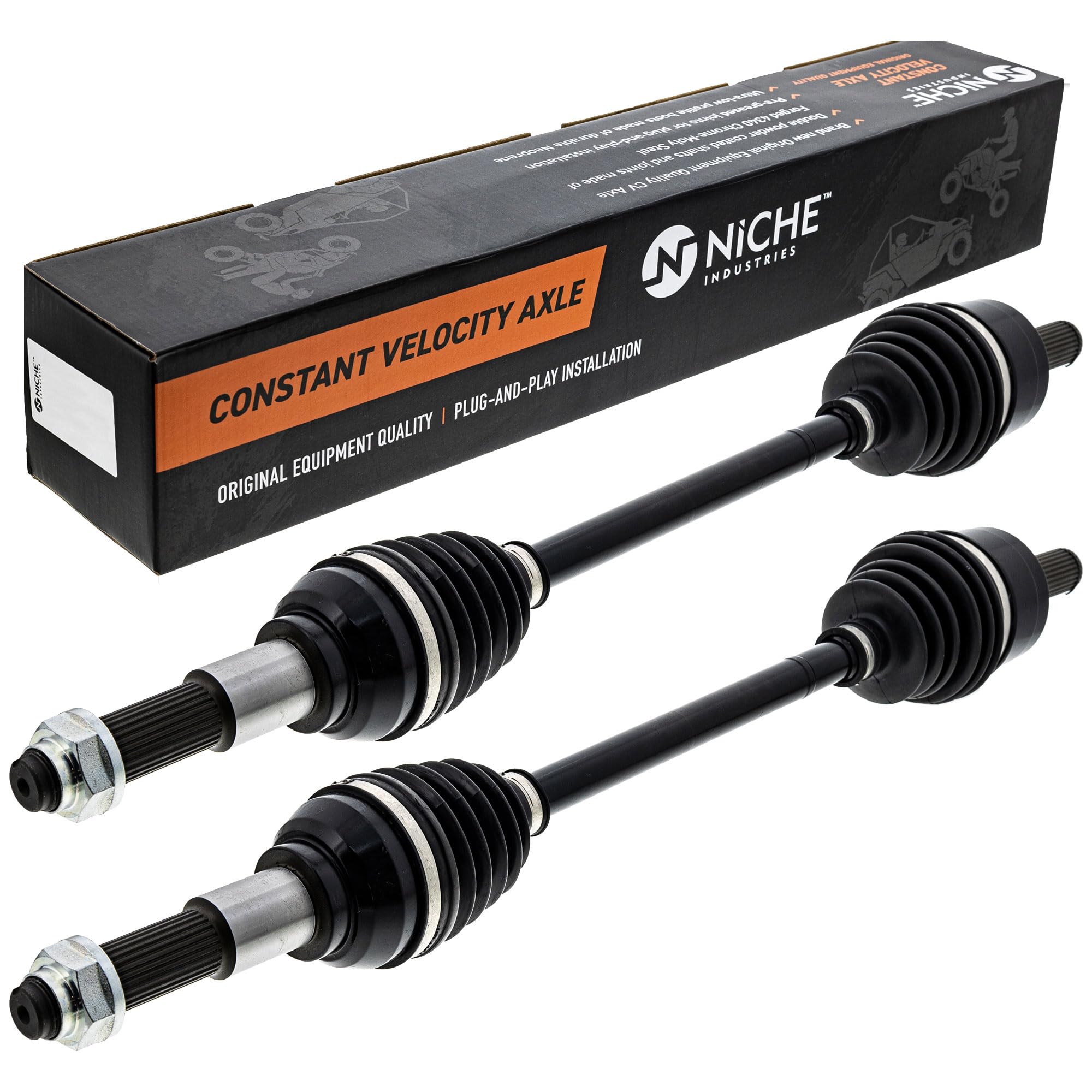 Niche Rear Cv Axle Drive Shaft For Yamaha Wolverine X2 X4 R-Spec Xtr Bar-2531H-00-00 Bar-2531H-01-00 2 Pack