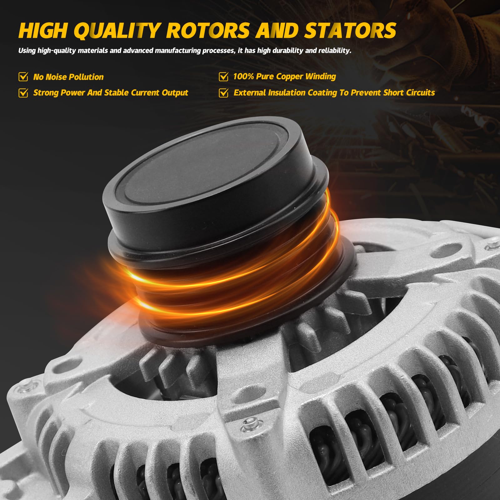 YINAVAGAD Alternator 2.0L 2.5L L4 for Buick Regal 2014-2019, for Cadillac ATS CTS 2013-2019, for GMC Canyon, for Chevy Blazer Ca