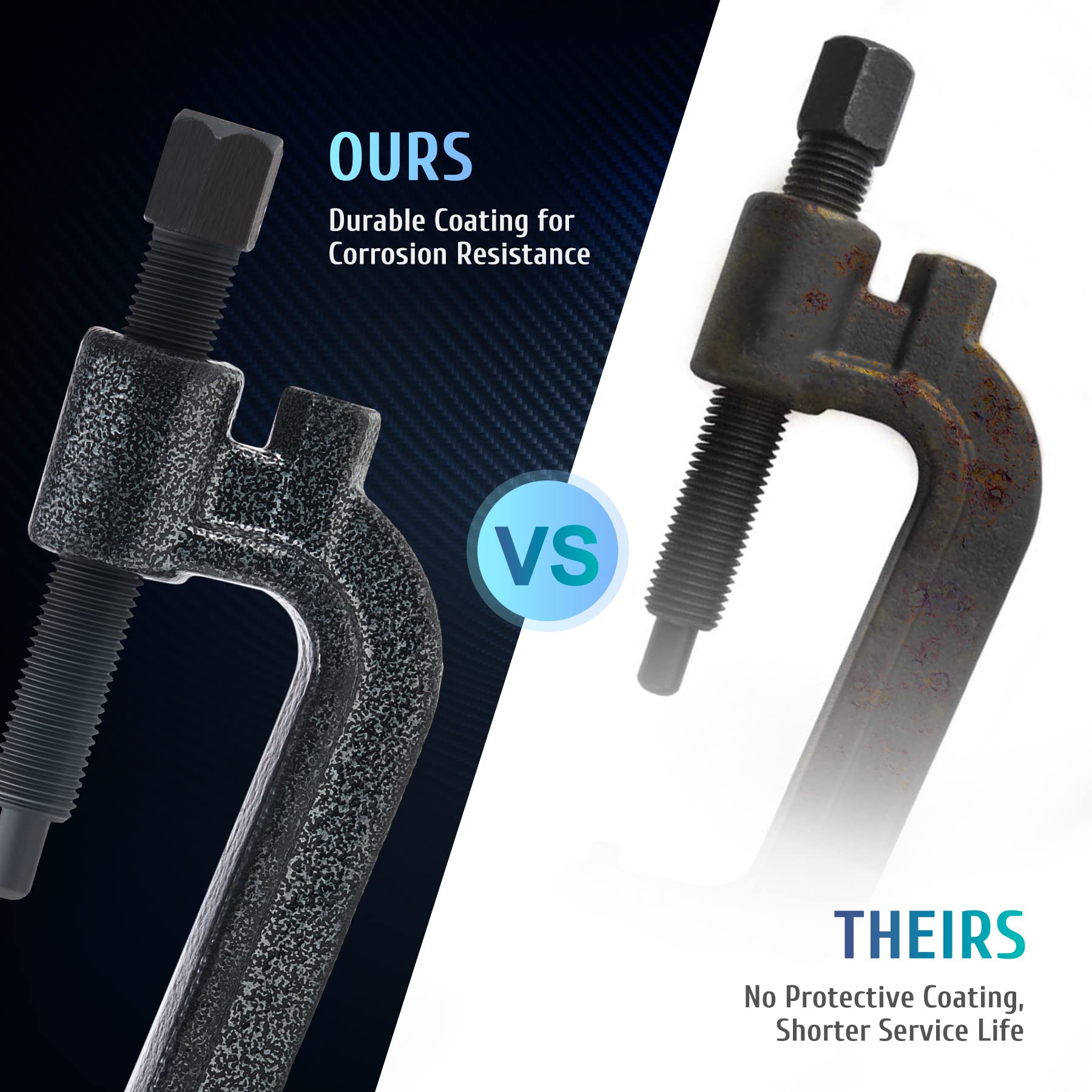 Orion Motor Tech Torsion Bar Unloading Tool, Heavy Duty Torsion Key Tool With C Frame And 0.9' Dia Threaded Rod, Torsion Bar Tool Compatible With Chevy Silverado Gmc Dodge Cadillac More