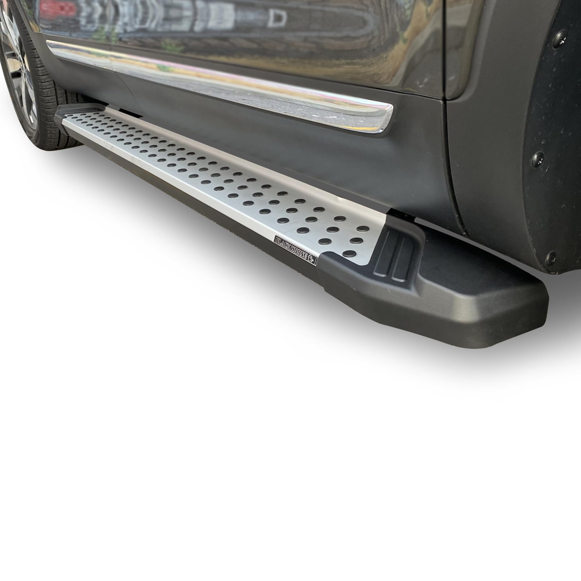 Black Horse Off Road Aluminum Aluminum Vortex Running Boards Compatible With 2010-2013 Toyota 4Runnere / 2010-2022 Toyota 4Runne