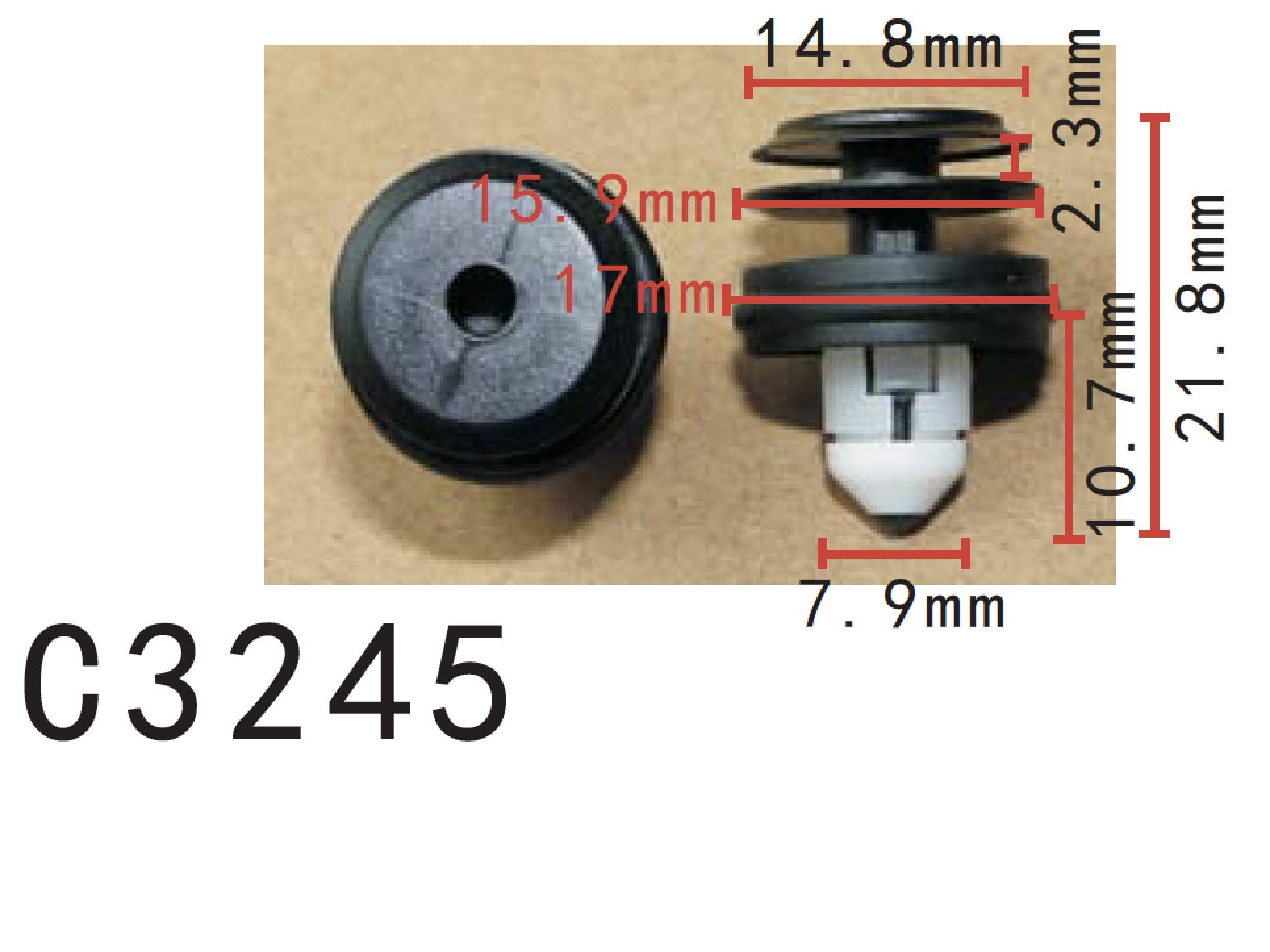 Autobahn88 Retainer Clip For Door Trim Molding, Compatible With Bmw (Oem: 51417325082) (Pack Of 20)