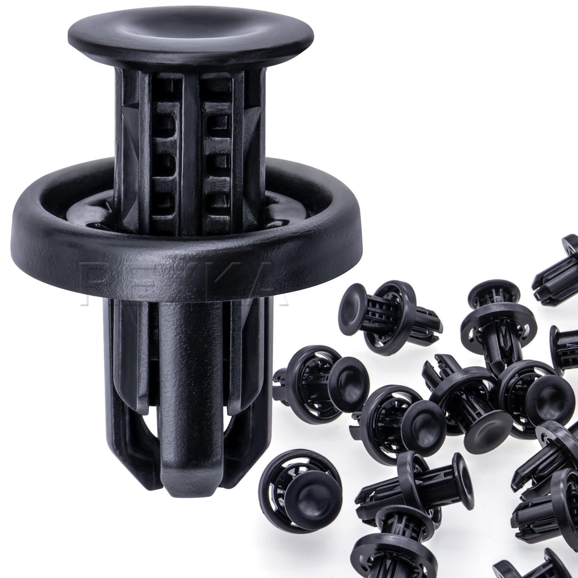 Rexka 20Pcs Fastener Rivet, Rear Front Bumper Cover Fender Grille Under Cover Push-Type Retainer Clip Compatible With Honda Acur