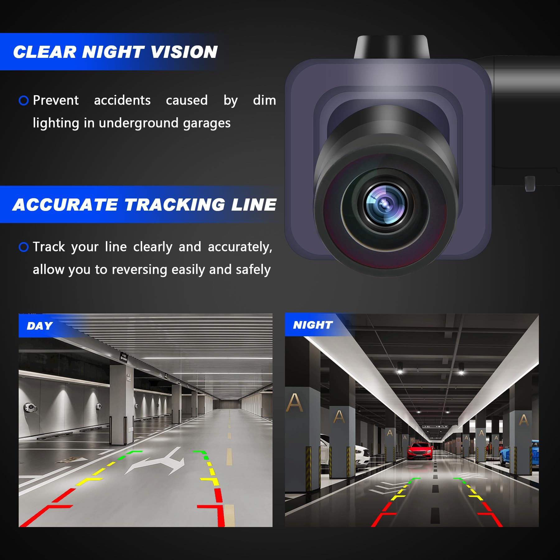 Rear View Backup Camera, Compatible With Ford Transit 150 250 350 350Hd Cargo Passenger 2015-2019, 170Wide-Angle Hd Color Night