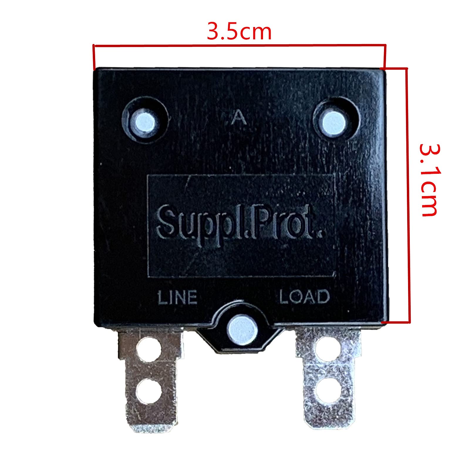 weelye 1Pcs 35A 125/250Vac 50Vdc Automatic Reset Relay Thermal Switch Circuit Breaker Current Overload Protector for Children Ri