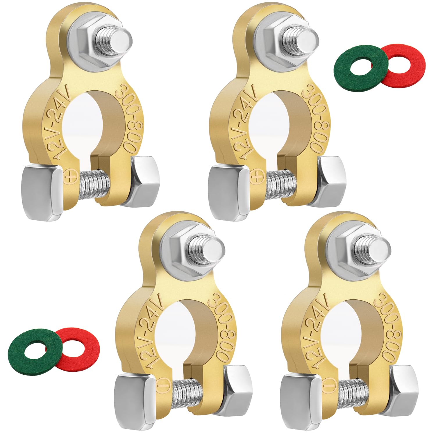 Tnisesm Battery Terminal Connectors, Car Battery Post Terminals, Battery Cable Ends With Marine Battery Terminal Anti Corrosion