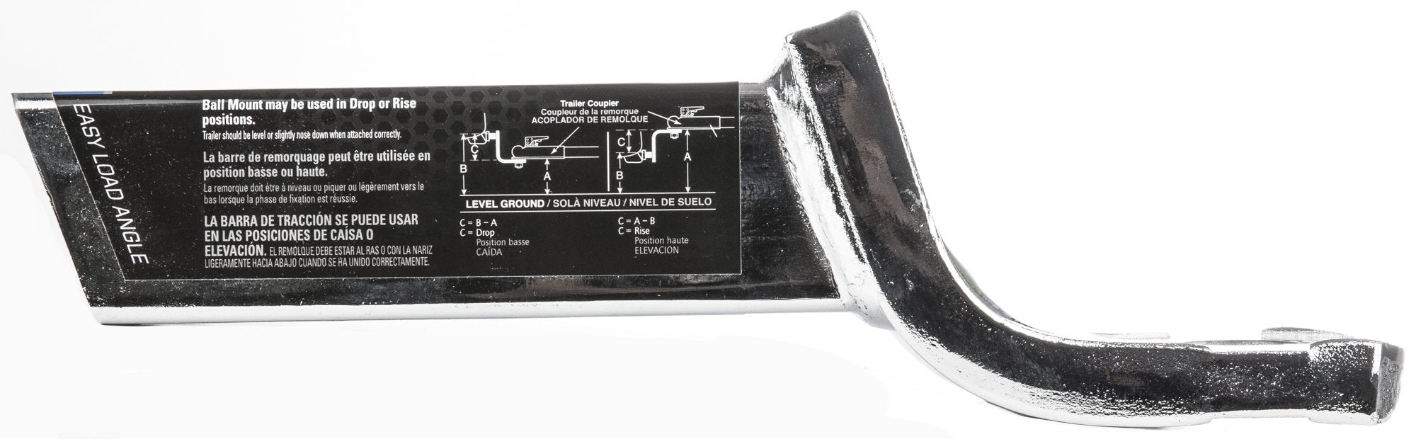 Reese Towpower 7034300 2&quot; Drop Chrome Class III Interlock Ball Mount