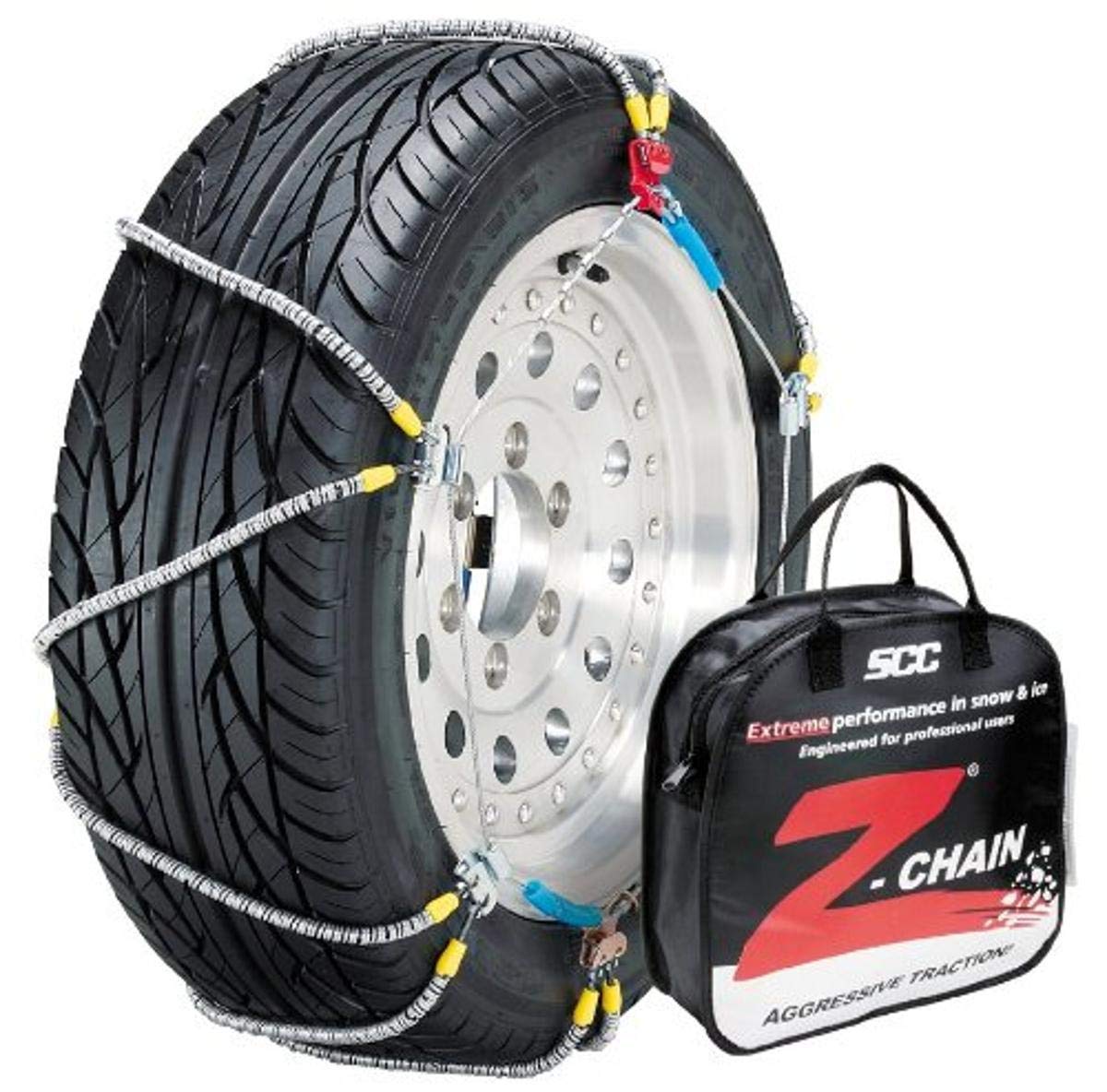 SCC Z-563 Z-Chain Extreme Performance Cable Tire Traction Chain - Set of 2