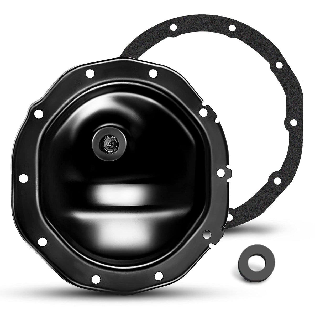 A-Premium Rear Differential Cover with Gasket & Magnet Compatible with Escalade Silverado Sierra Suburban Express Sonoma Tahoe Y