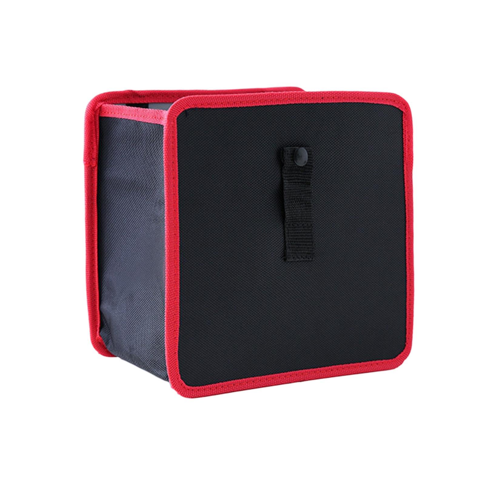 ATORSE Foldable Car Trash Can Tear Resistant Multifunctional Automotive Garbage Bin Red