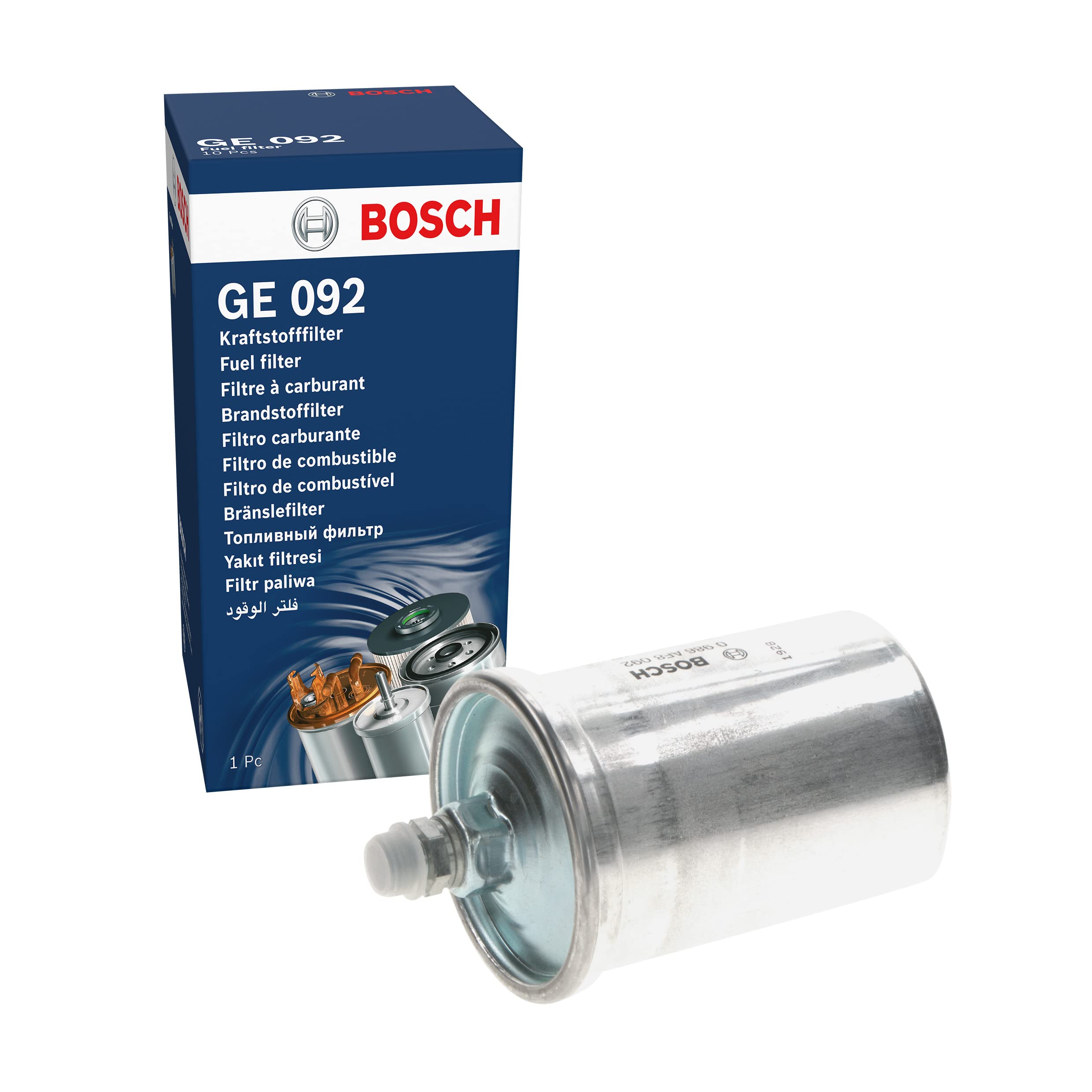 Bosch 0986Af8092 Gasoline Fuel Filter - Compatible With Select Mercedes-Benz 600Sel