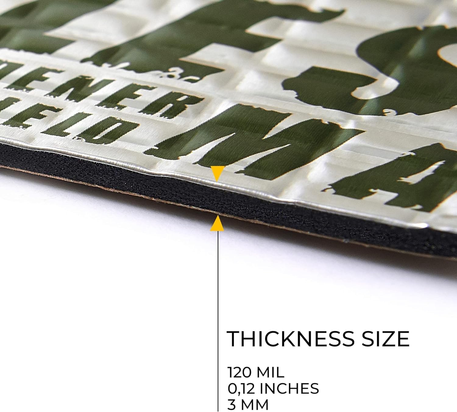 Siless Max 120 Mil (3Mm) 6 Sqft Car Sound Deadening Mat - Butyl Automotive Sound Deadener - Noise Insulation And Vibration Dampe