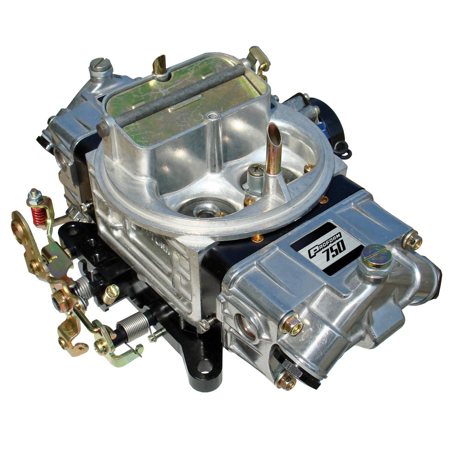 Proform 67212 Street Series 650 CFM Polished Aluminum Dual Inlet 4-Barrel Square Bore Mechanical Secondary Carburetor with Elect