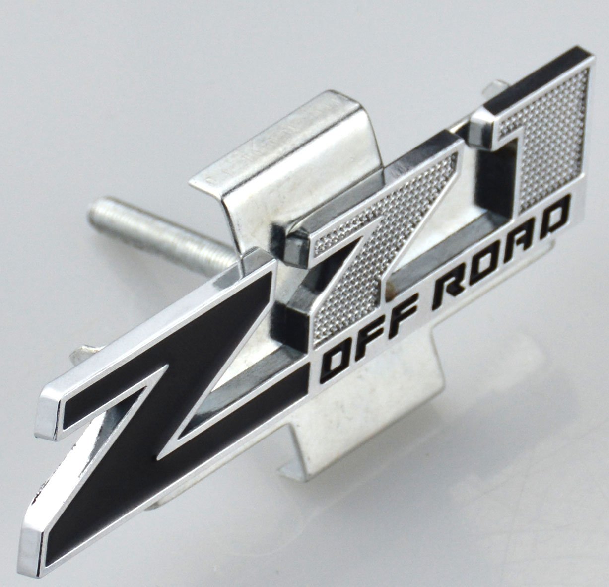 Aimoll 1Pc Grille (Small) Z71 Off Emblem Badge Replacement For Gm Chevrolet Silverado 2500Hd 3500Hd Sierra (Chrome Black)