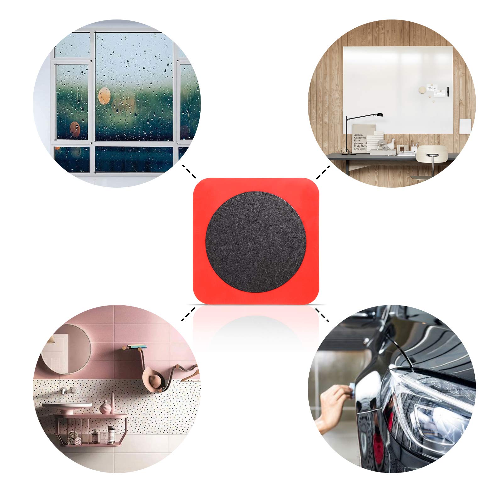 Gomake 4 PCS Adsorptive Patch for Magnet Holder Car Wrapping Vinyl Wraps Wallpaper Film Installation