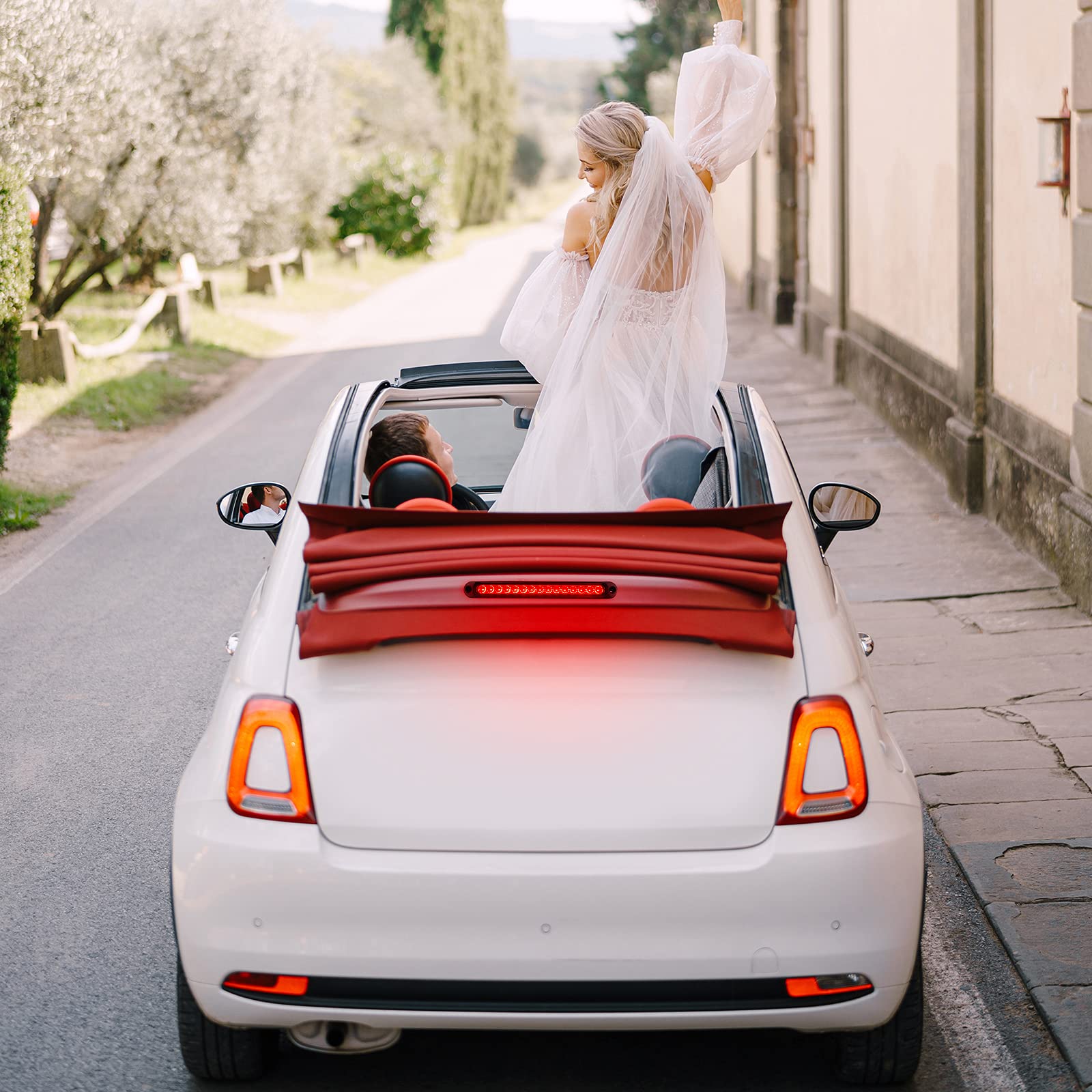 Frienda 2 Pieces 10 Inch 15 Led Trailer Tail Light Bar Stop Turn Assembly Third Brake Strip 9 To 30-Volt Identification Light Fo