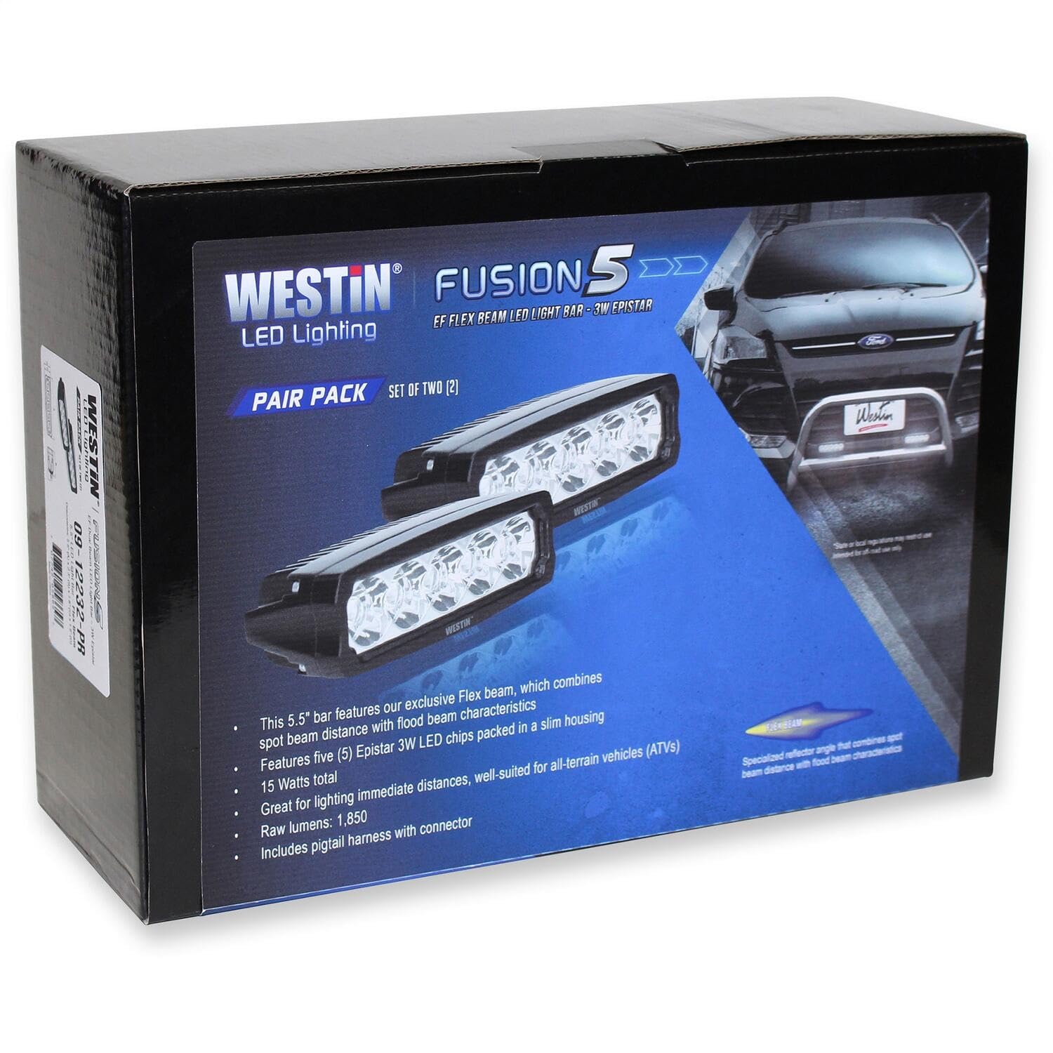 Westin 09-12232-Pr Black Fusion5 Led Light Bar