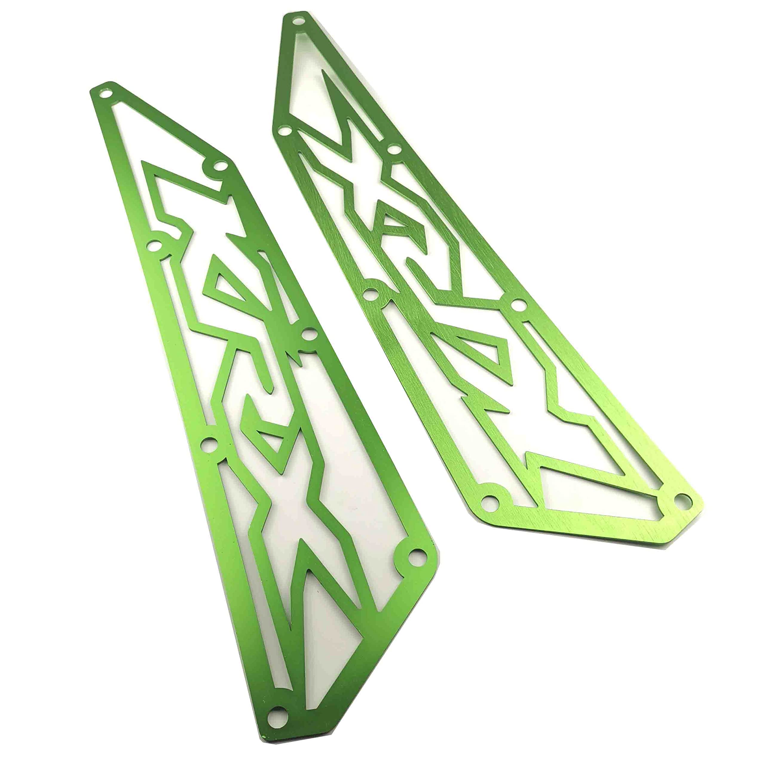 Kawasaki Krx 1000 Frog Skin Air Intake Covers Made In Aluminum Anodized Green New