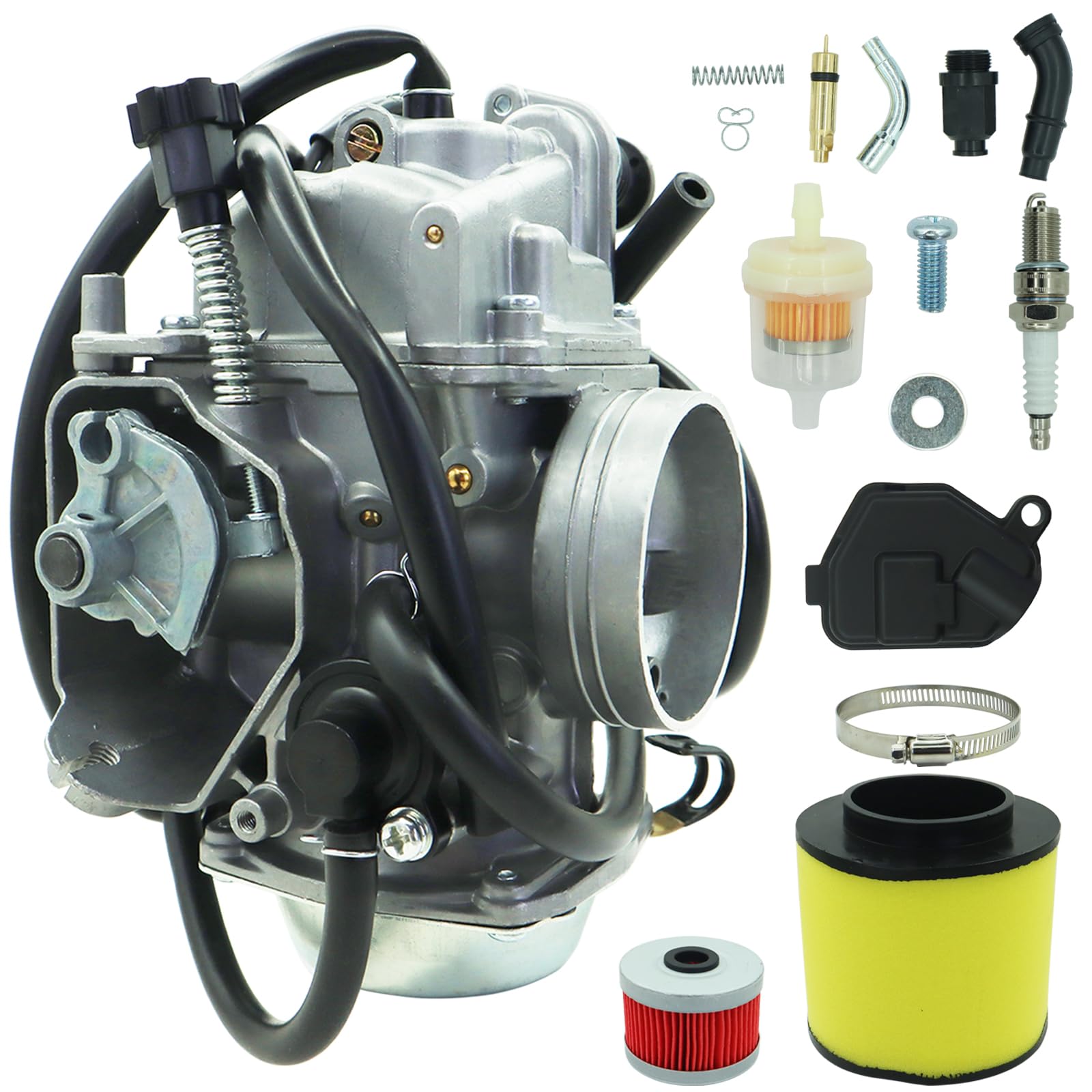 Rancher 350 Carburetor Compatible with Honda TRX350 TRX350ES TRX350FE TRX350FM TRX350TE TRX350TM Carb ATV 2000 2001 2002 2003 20