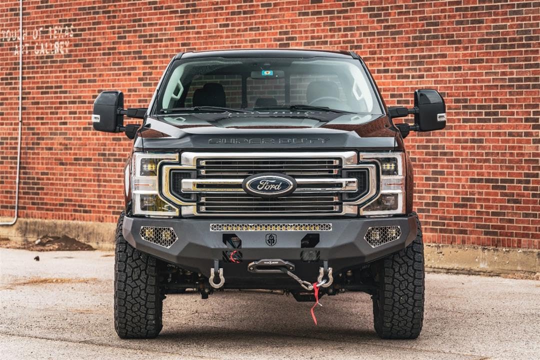Road Armor 19-20 Gmc 1500 Spartan Front Bumper Bolt-On Skid Plate - Tex Blk