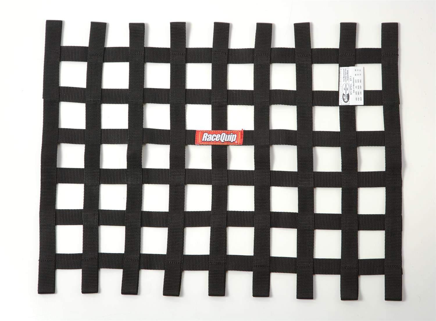 Racequip Race Car Window Net Ribbon Style Sfi 27.1 Certified Black 18H X 24W 725005
