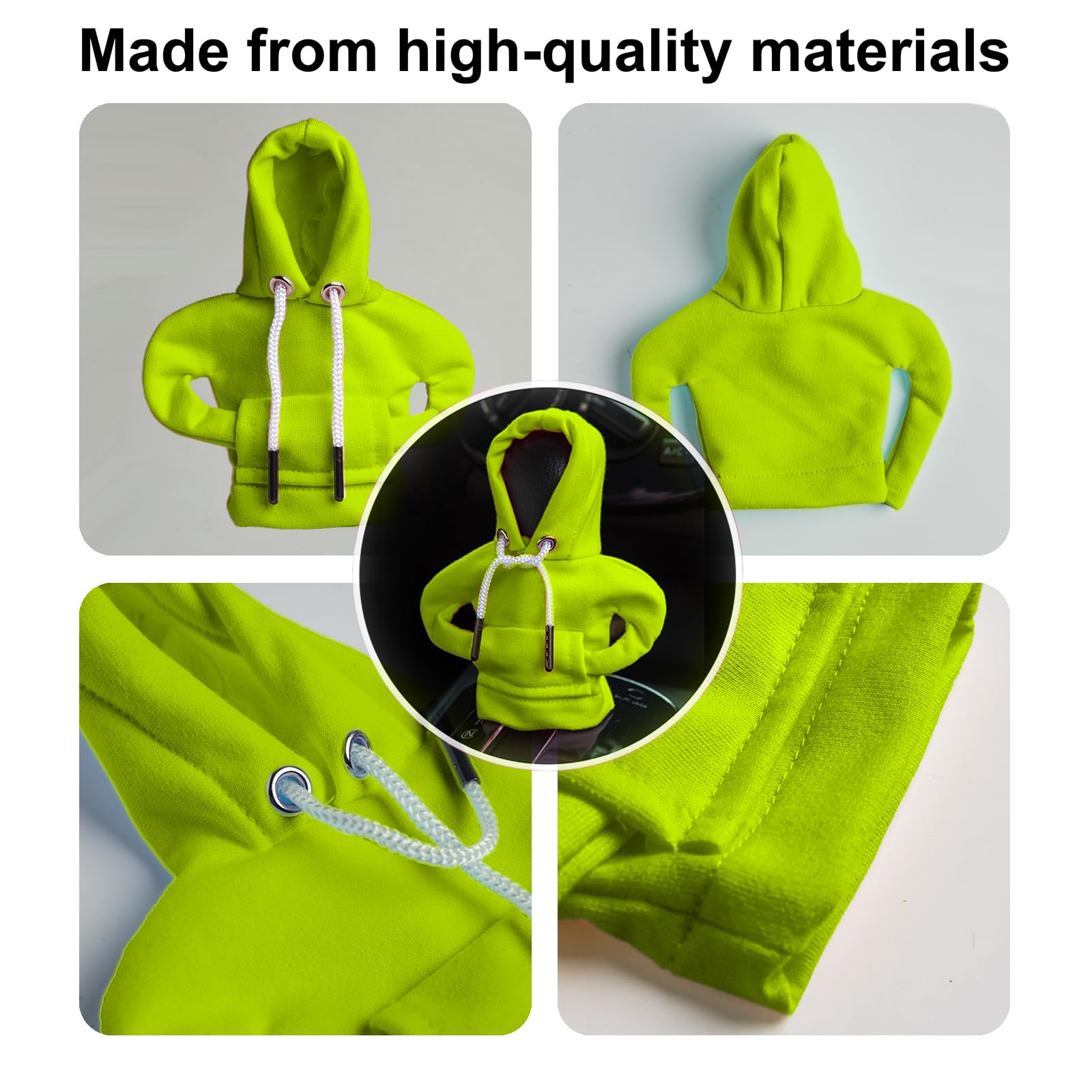 Ecdream Car Shift Knob Hoodie,Gear Shift Hoodie,Funny Sweater Hoodie For Gearshift,Automotive Interior Accessories(Green)