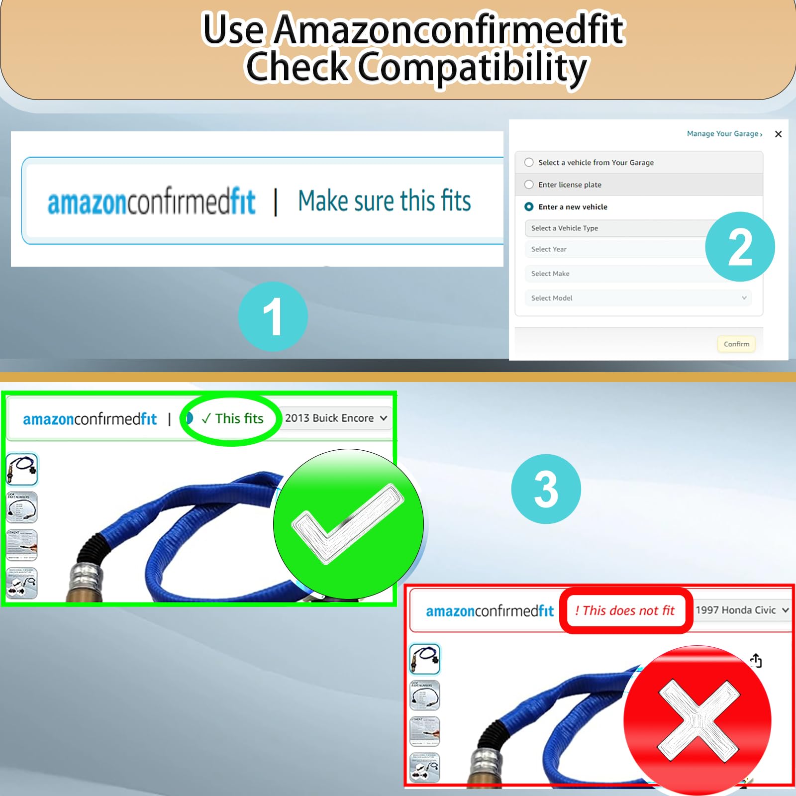 ChawYI 2PCS Oxygen O2 Sensor Upstream and Downstream fit for Chevy Cruze 1.8L 2011 2012 2013 2014 2015, Cruze Limited 1.8L 2016,