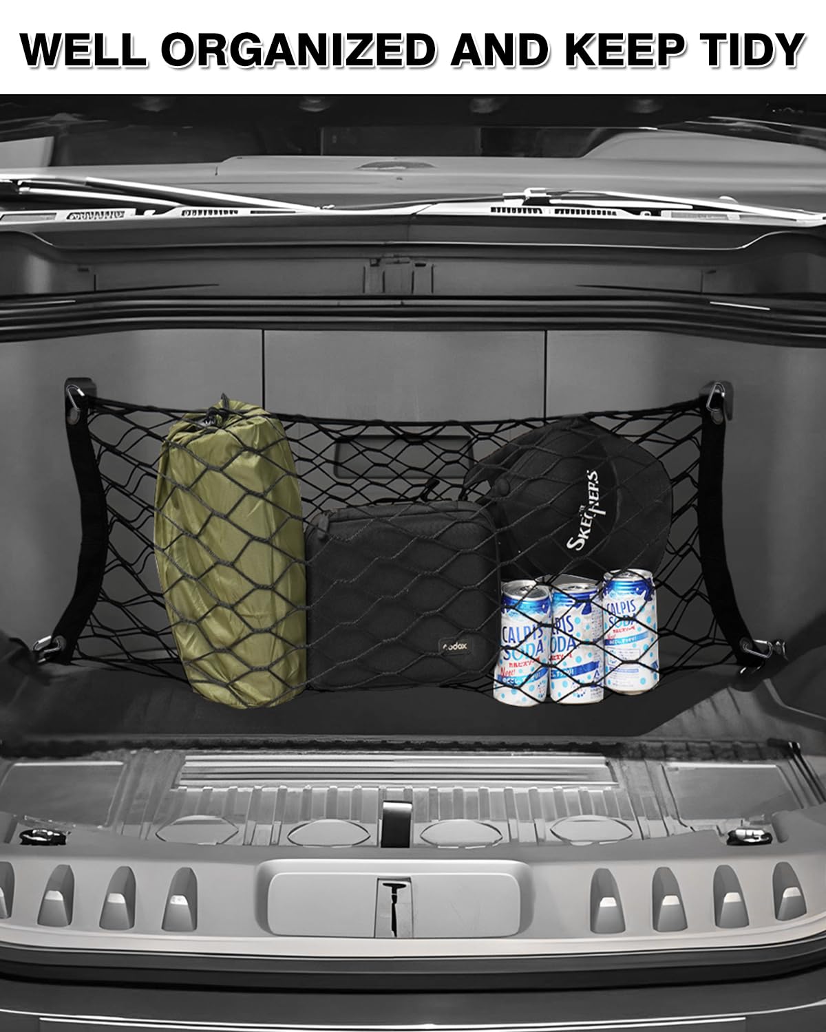 Karltys F150 Lightning Cargo Net For 2022-2025 Ford F-150 Lightning Frunk Cargo Net, Stand Envelope Style Frunk Net For F-150 Li