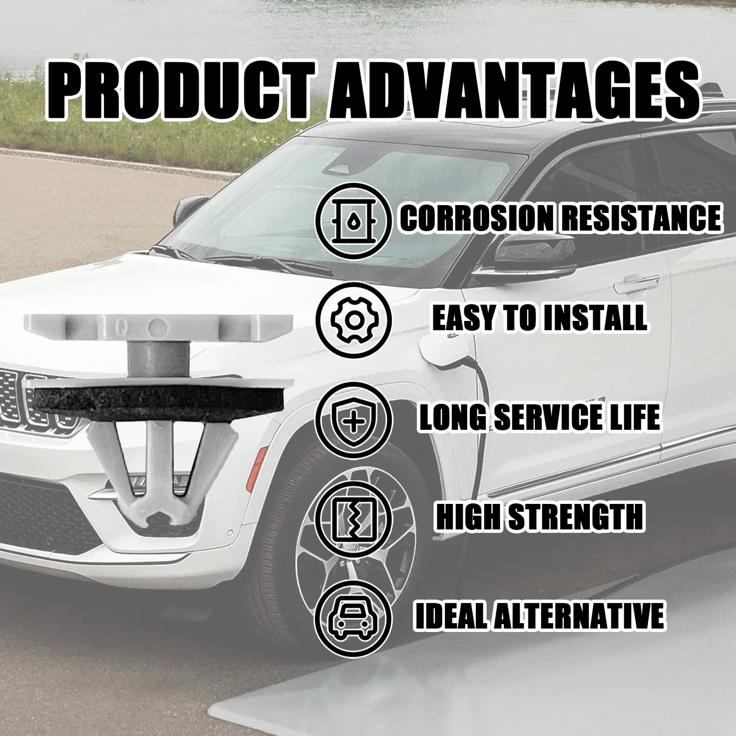 Gistilli 20Pcs Rocker Fender Exterior Trim Molding Clip Compatible With Jeep Grand Cherokee Compass 68172491Aa 68271803Aa 68395627Aa