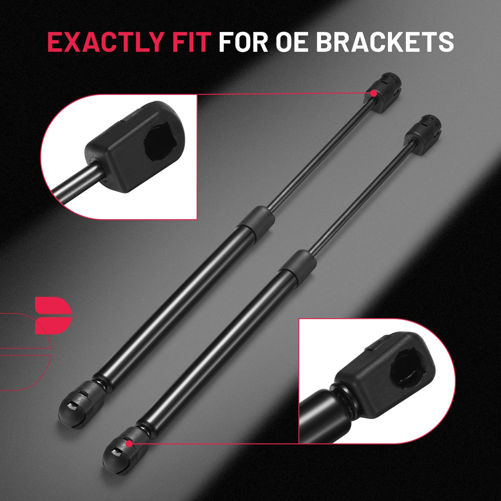 BDFHYK 15 Truck Camper Shell Gas Shocks Struts Lift Support for Leer Topper Tool Box Chest - 24 Lbs Capacity