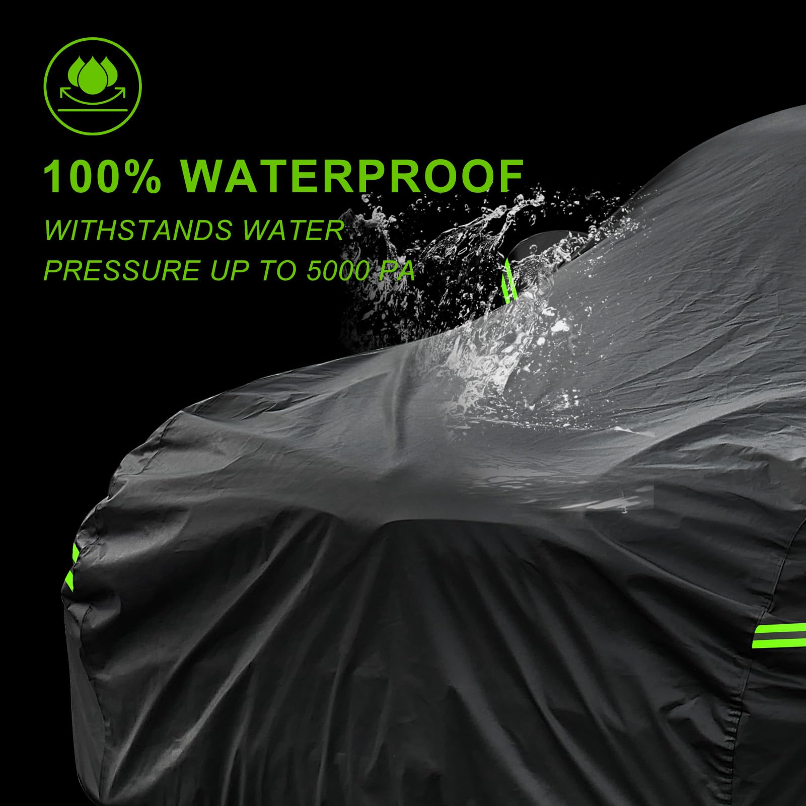 Koukou Waterproof Suv Car Cover Suitable For Mercedes Benz Glc 300 350 From 2015 To 2025, 7 Layers Windproof All Weather Waterpr