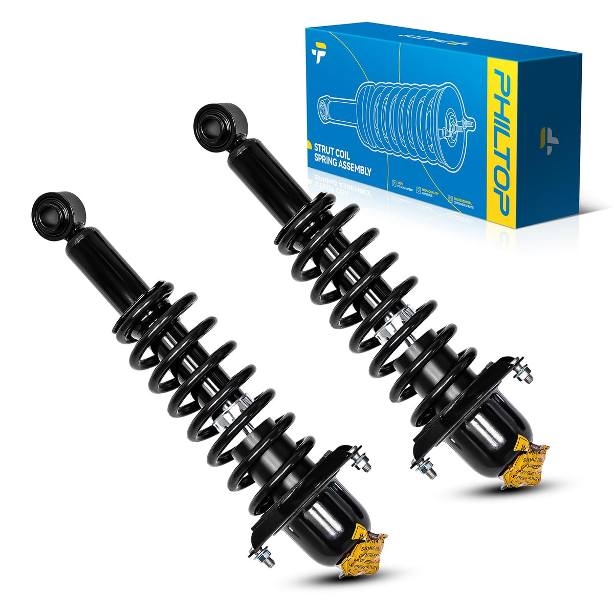 Philtop Rear Struts Fit For Corolla 2014-2019, Complete Strut Assembly 172991L 172991R,Struts With Coil Spring Assemblies Set Of