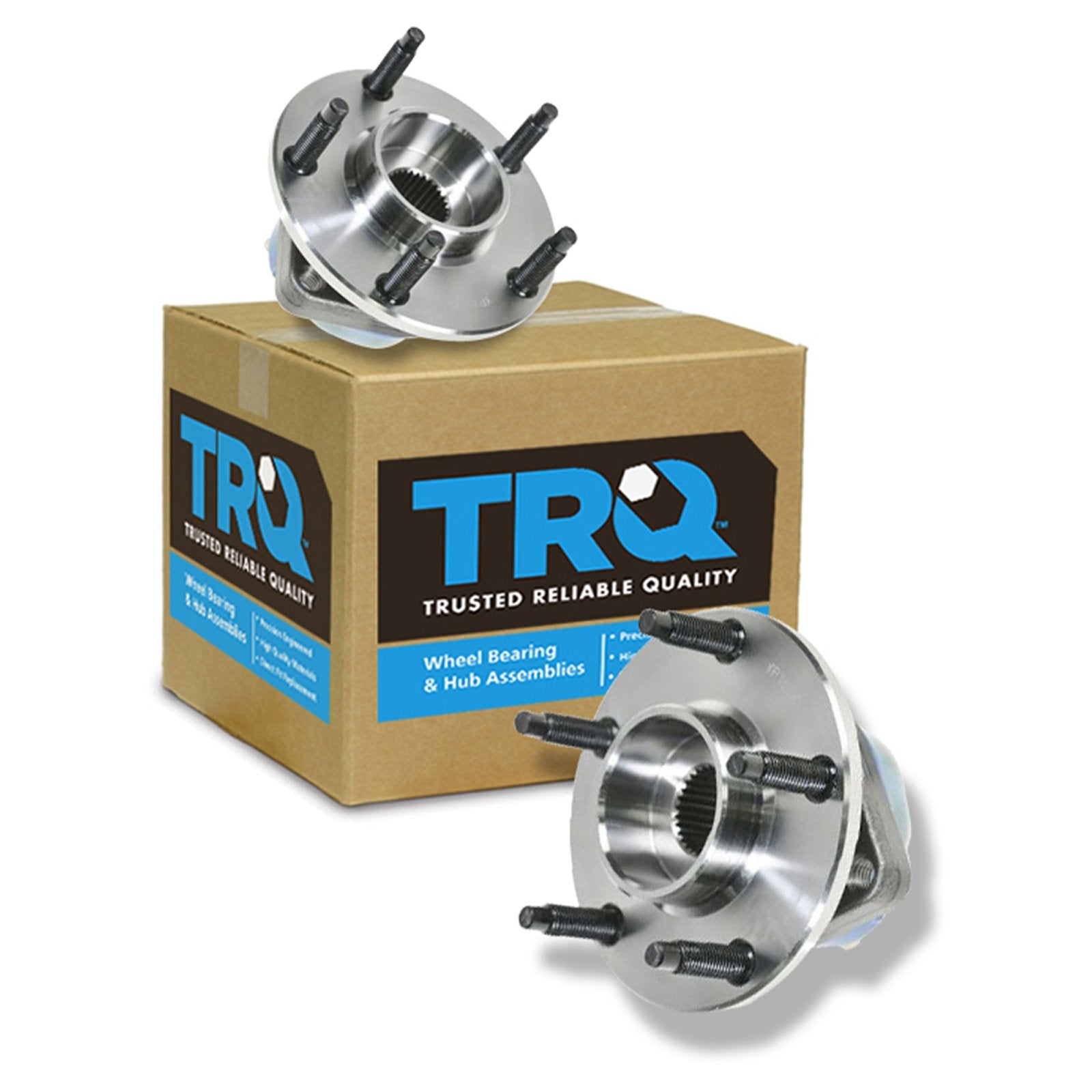 Trq Rear Wheel Hub Bearings Assembly Set Compatible With 2004-2008 Cadillac Xlr 1997-2008 Chevrolet Corvette