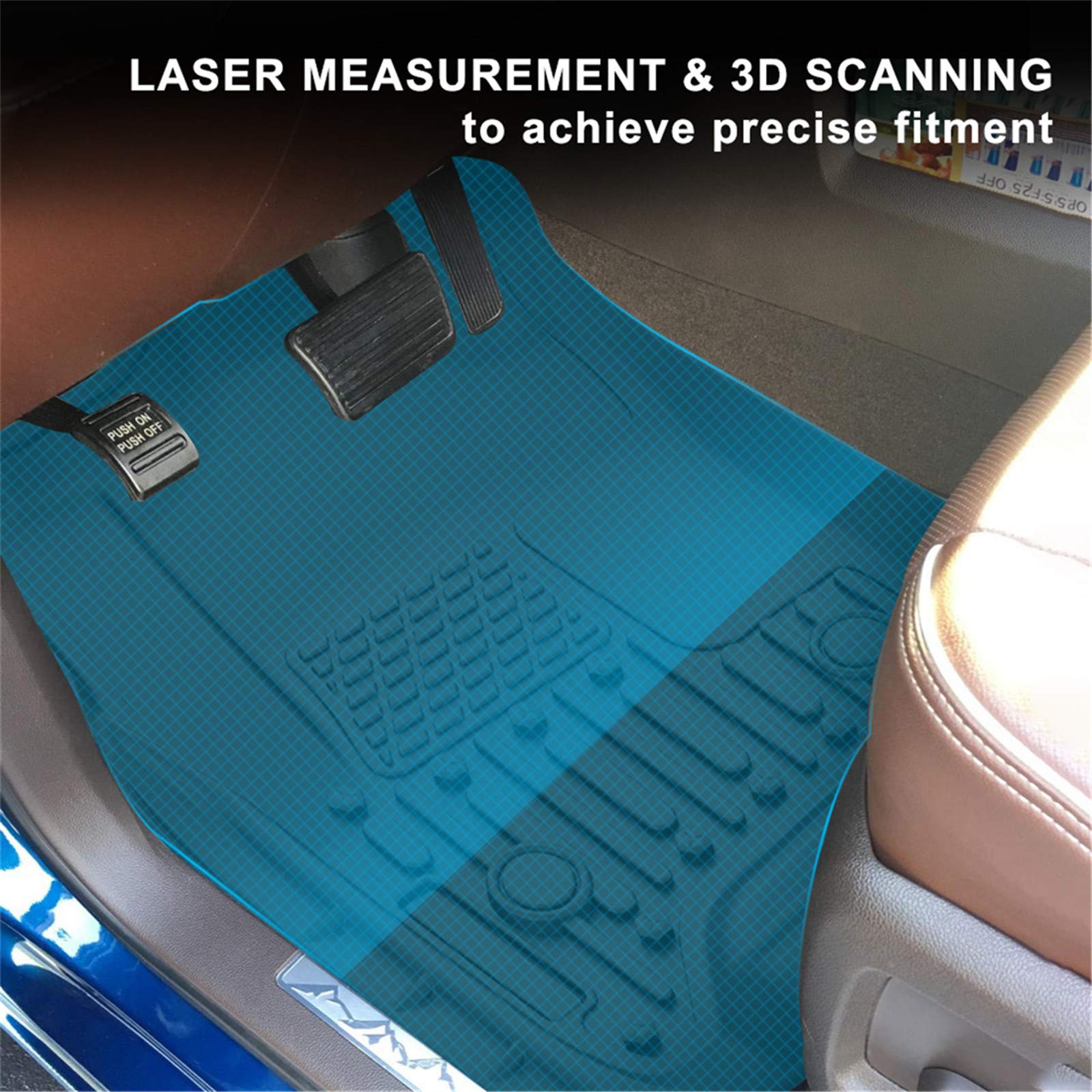 Kiwi Master Floor Mats For 2014-2018 Chevy Silverado/Gmc Sierra 1500 Crew Cab, 2015-2019 Silverado/Sierra 2500/3500 Hd Crew Cab